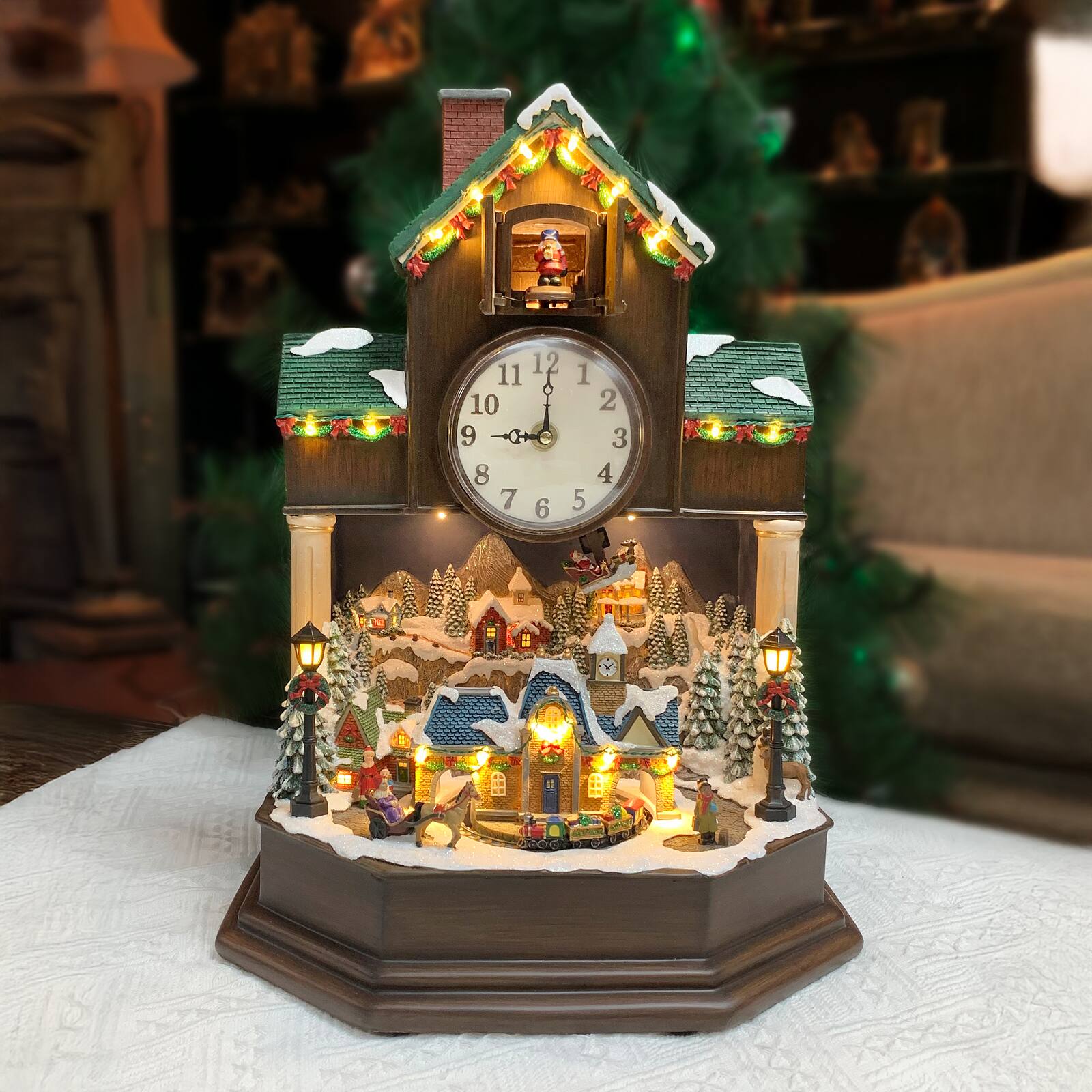 Moments in Time 16.8" Animated Cuckoo Clock Décor 