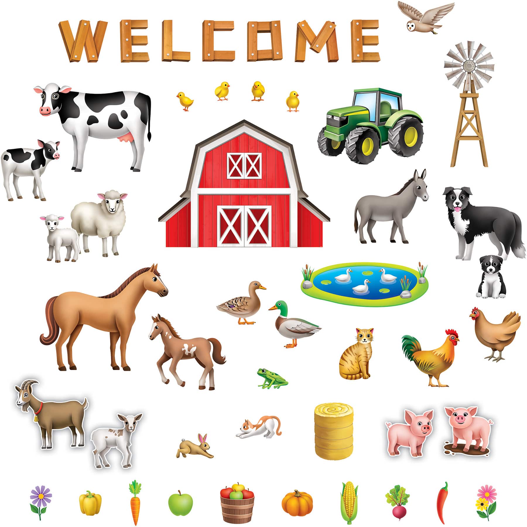 Teacher Created Resources® The Farm Bulletin Board Set