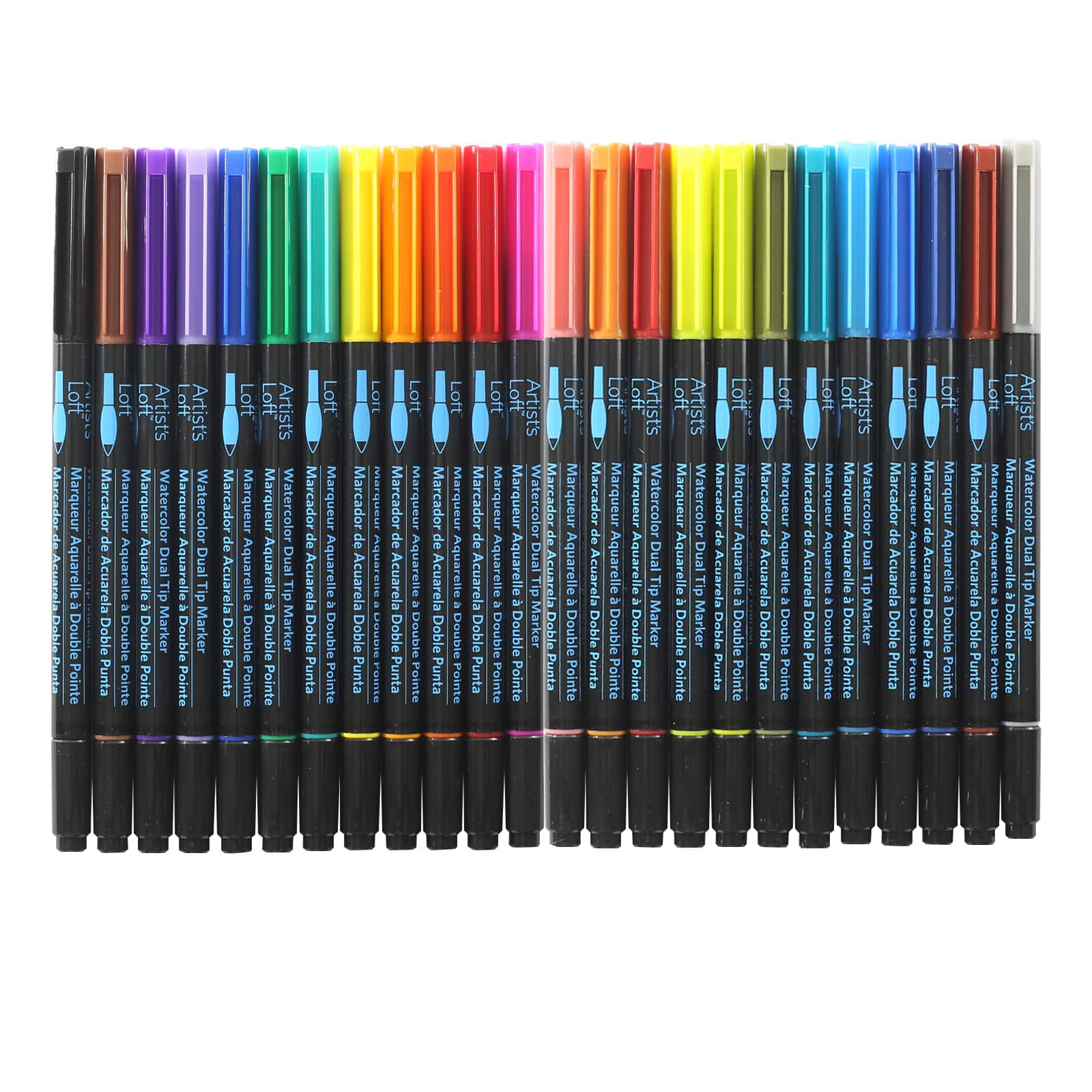 Watercolor 24 Colour Dual-Tip Markers by Artist's Loft™