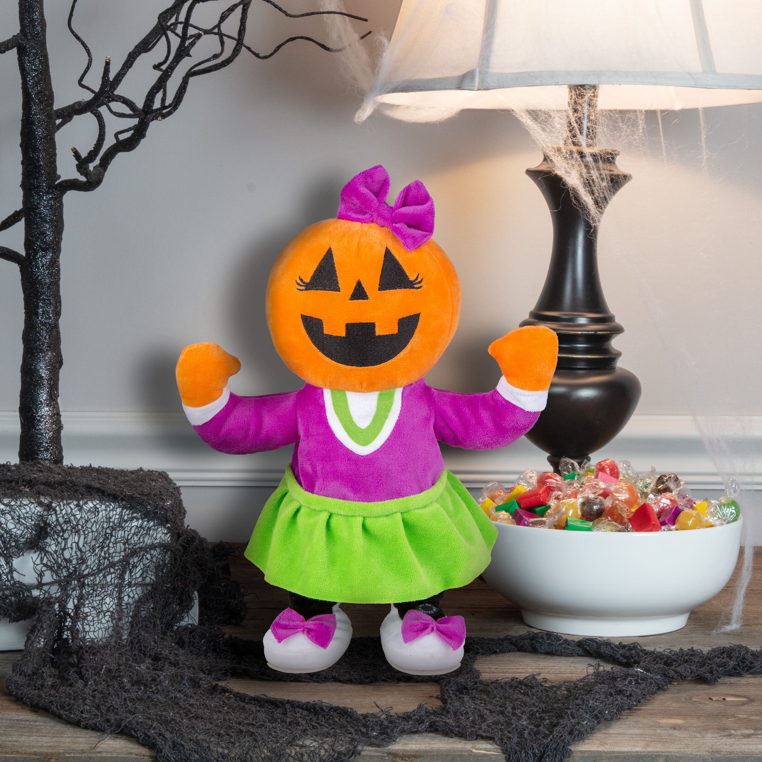 13" Jack-O'-Lantern  Girl Animated Plush by Ashland®