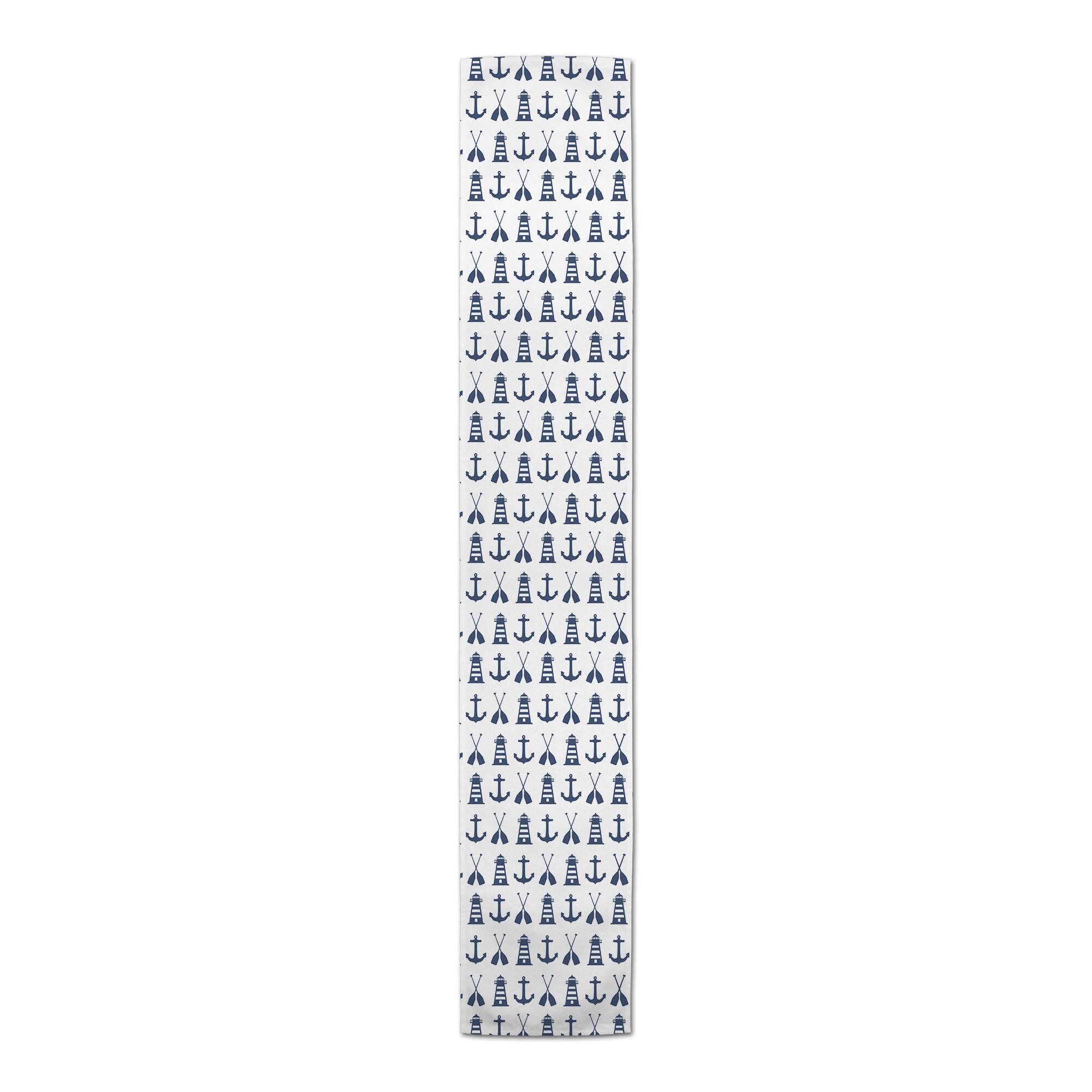 Nautical Icons Indoor/Outdoor Table Runner