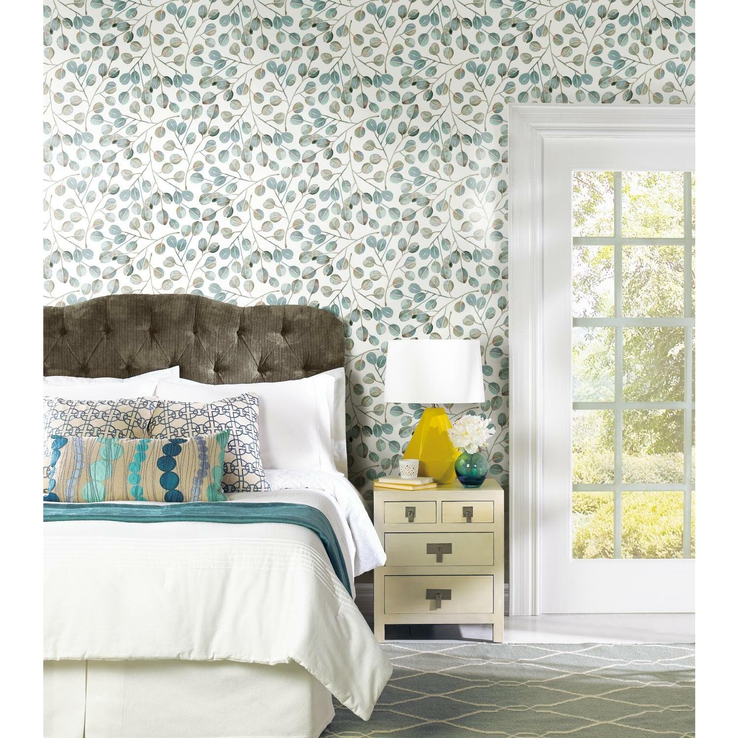 RoomMates Cat Coquillette Eucalyptus Peel & Stick Wallpaper