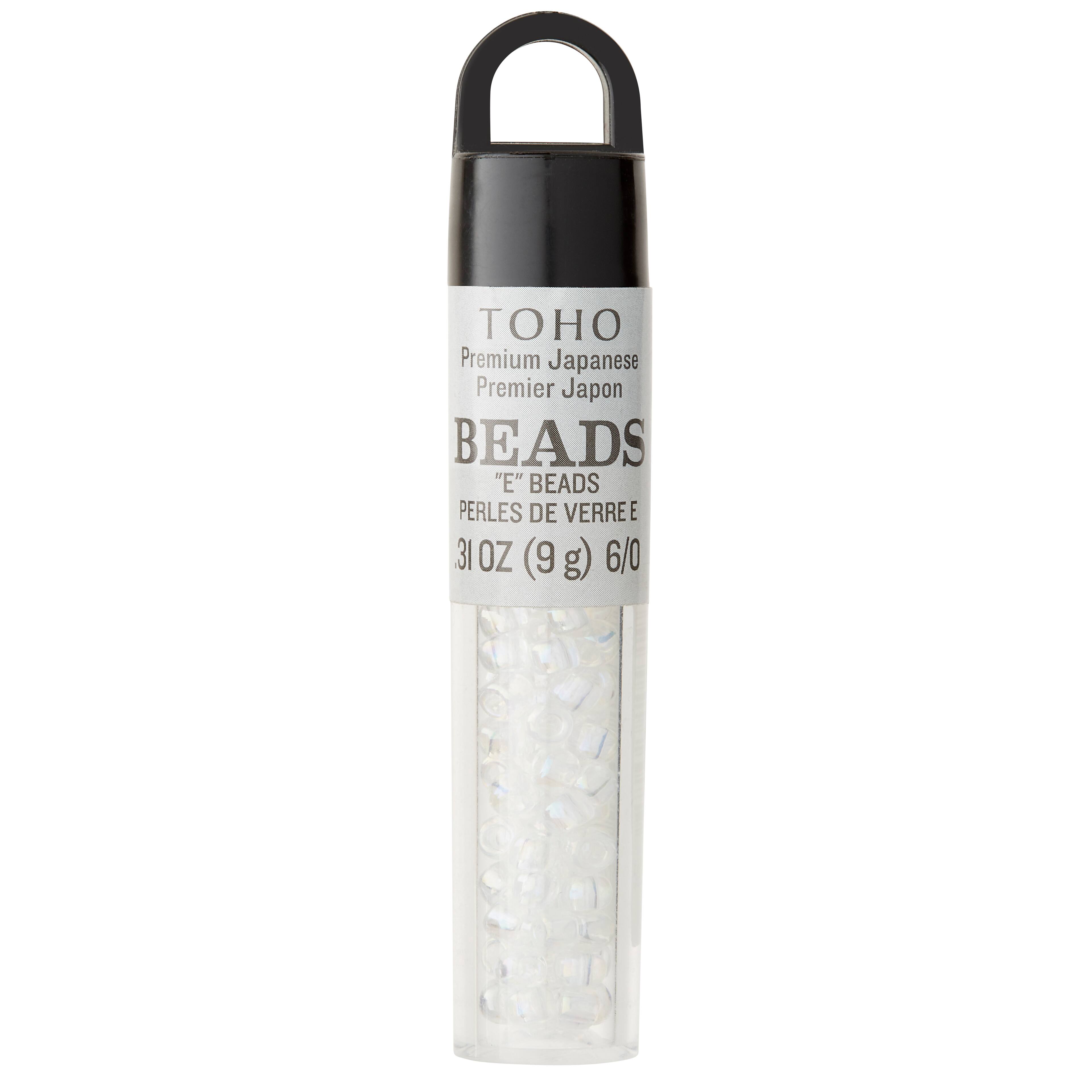 12 Pack: Toho® Transparent Japanese Glass Seed Beads, 6/0