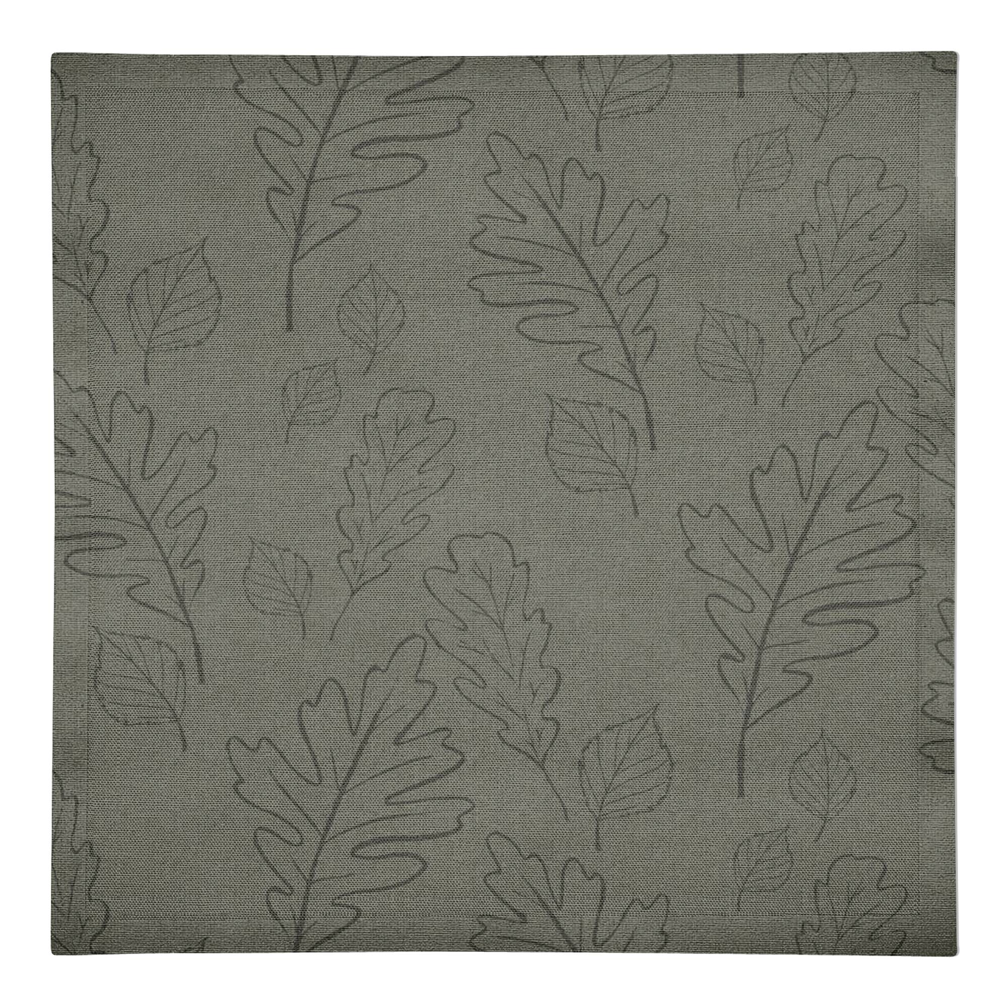 Large Leaf Pattern Cotton Twill Napkin