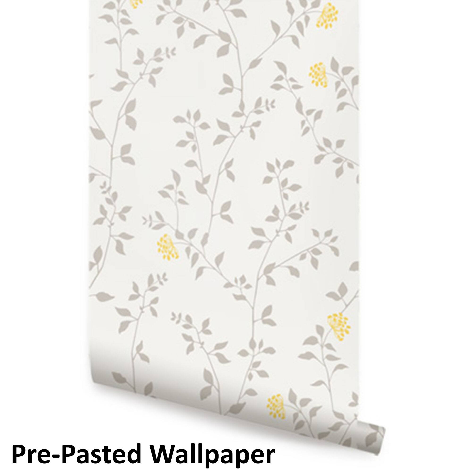 Simple Shapes Willow Bloom Branch Pre-Pasted Wallpaper Rolls, 2ct.