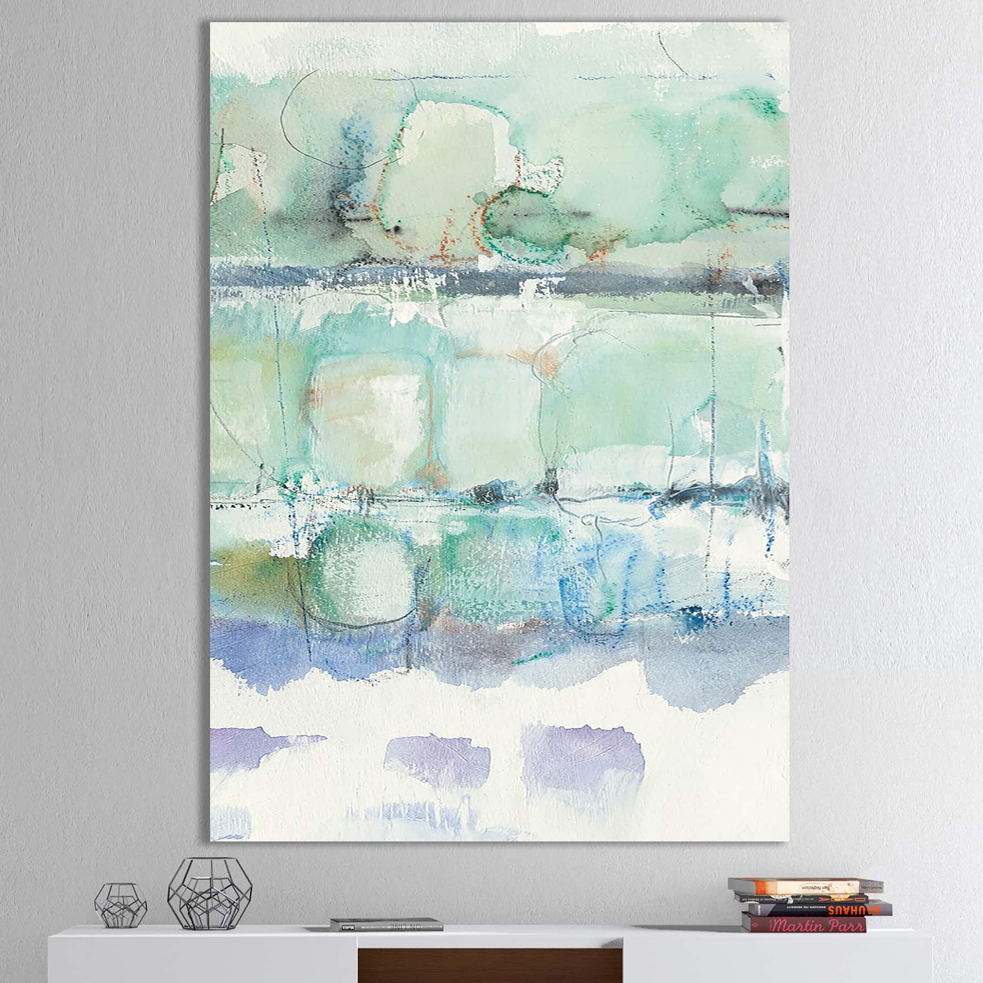 Designart - Blue Abstract Panel I