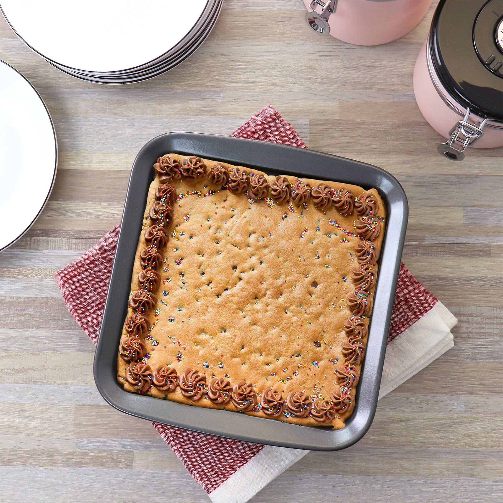 Gibson Baker's Friend 7.5" Nonstick Square Steel Bake Pan
