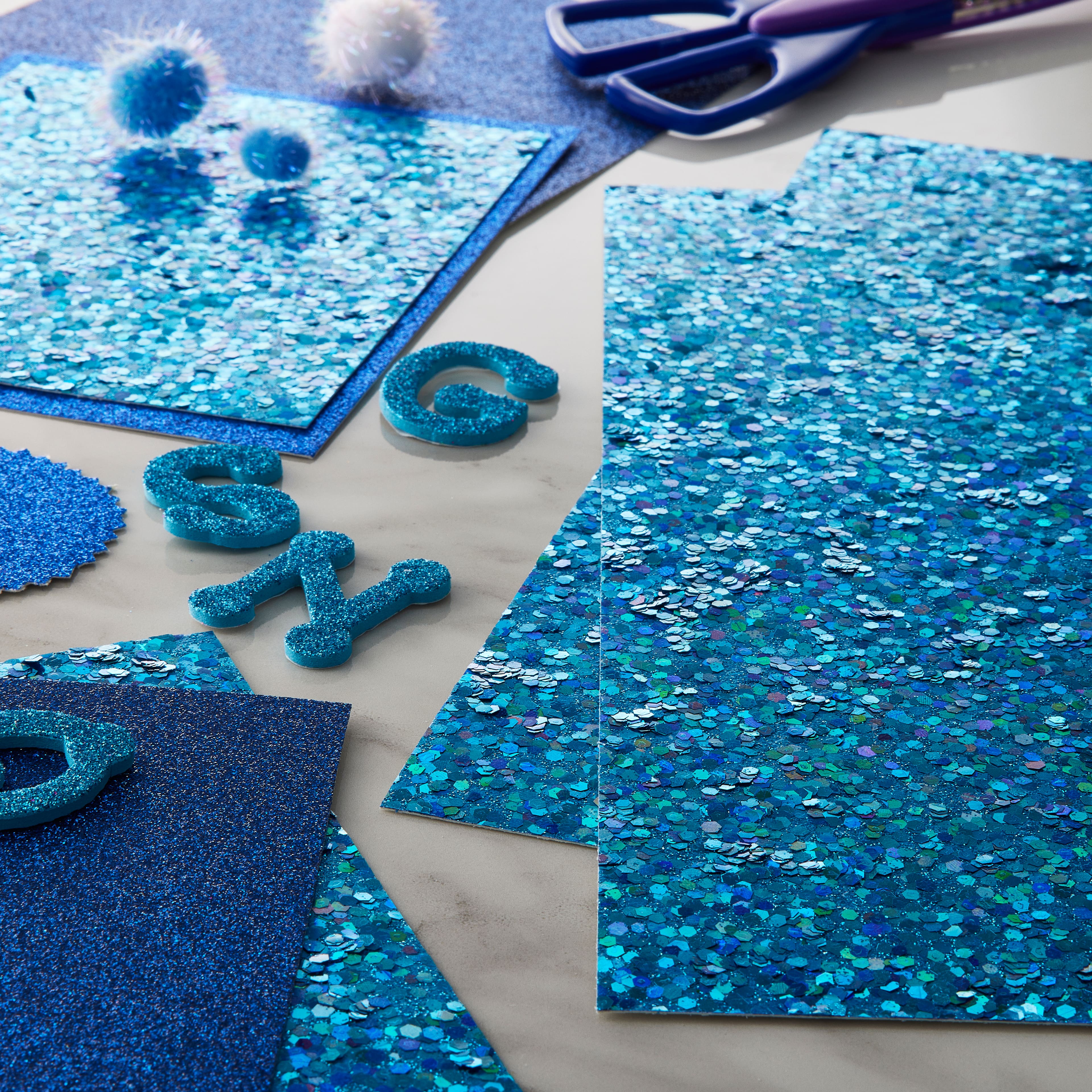 24 Pack: Prismatic Glitter Paper by Recollections™, 12" x 12"