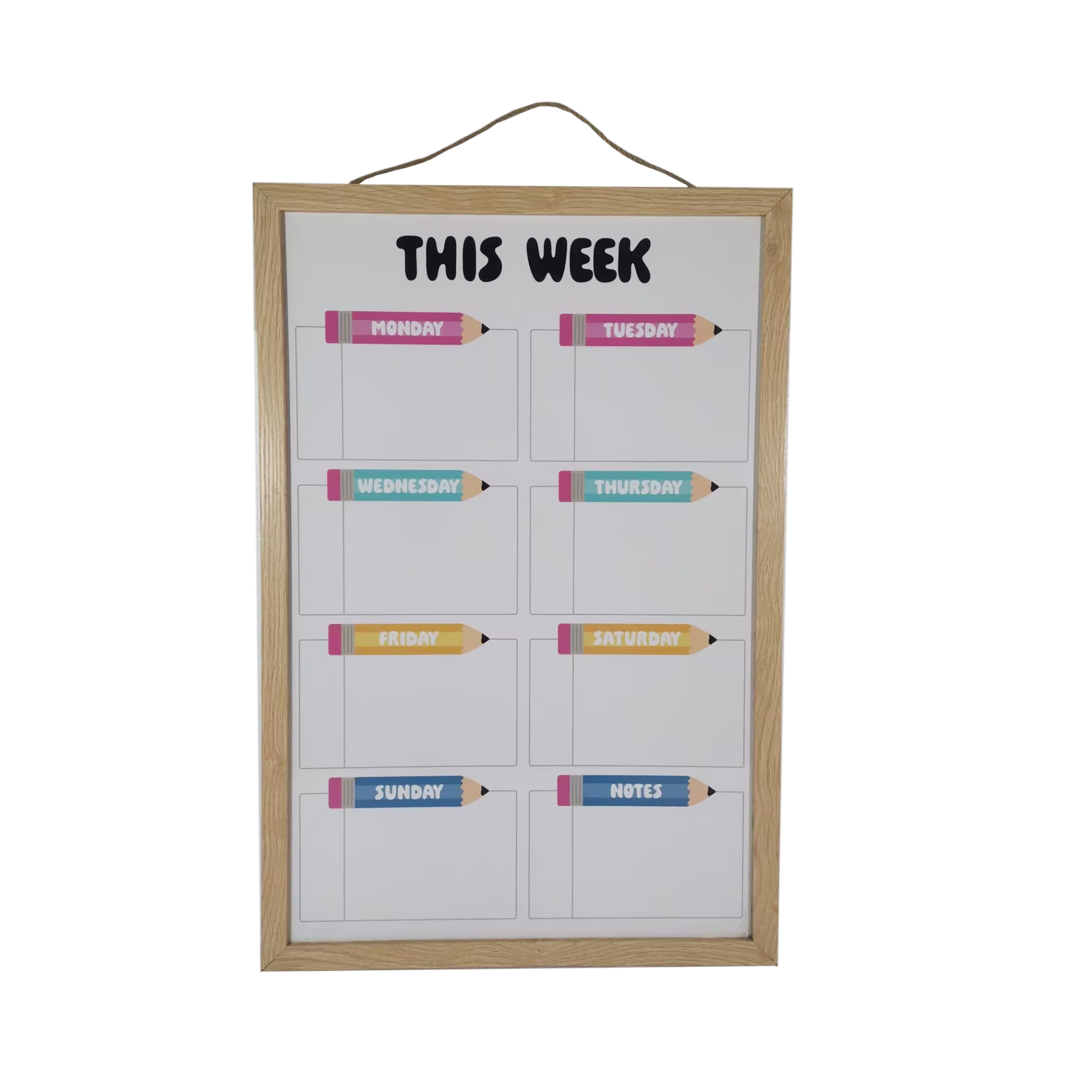 Class Rules! 20.25" x 30.25" Weekly Schedule Dry Erase Board by B2C™