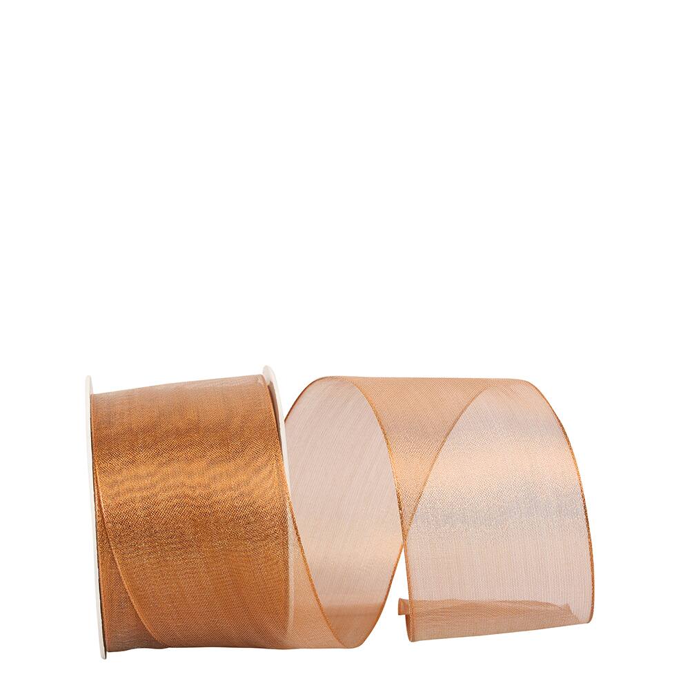 JAM Paper 2.5" x 25yd. Classic Wired Edge Mesh Ribbon