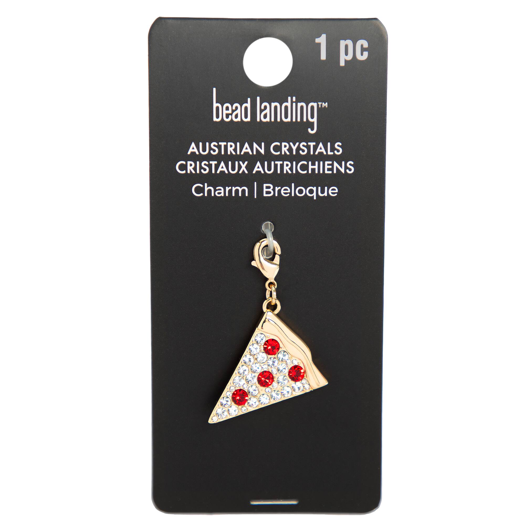 Pizza Slice Austrian Crystal Charm by Bead Landing™