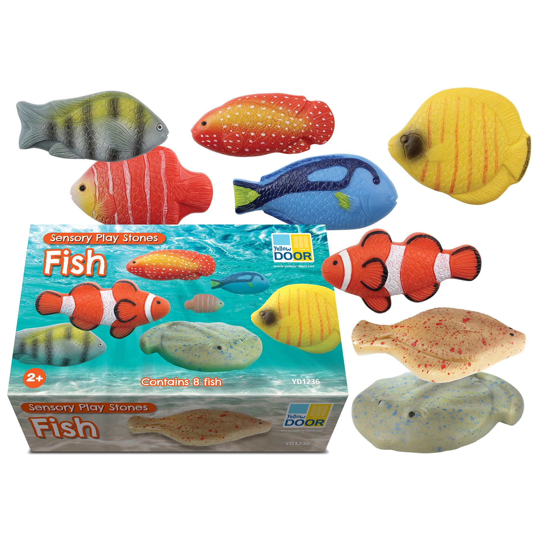Yellow Door Fish Sensory Play Stones Set
