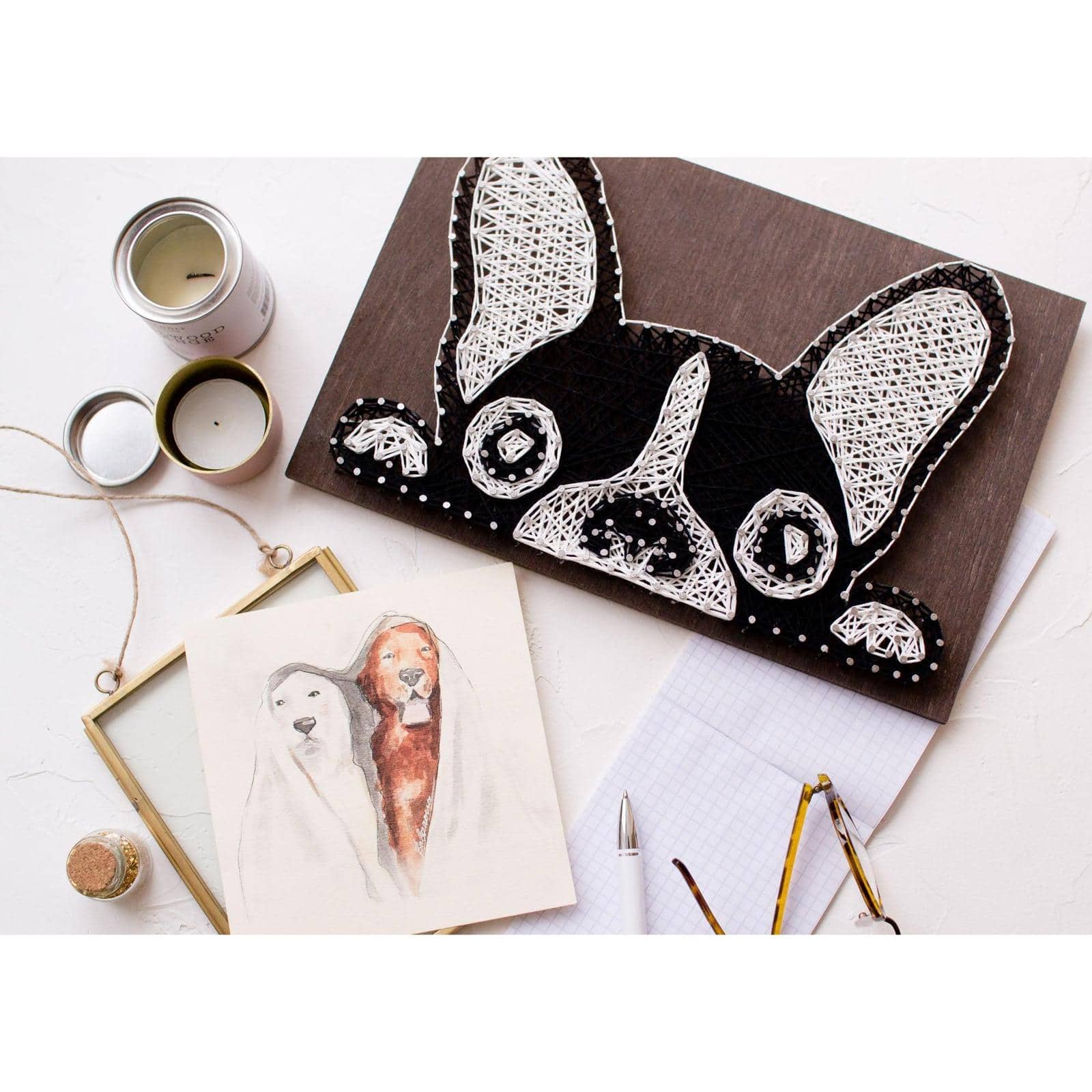 Abris Art French Bulldog String Art Creative Kit