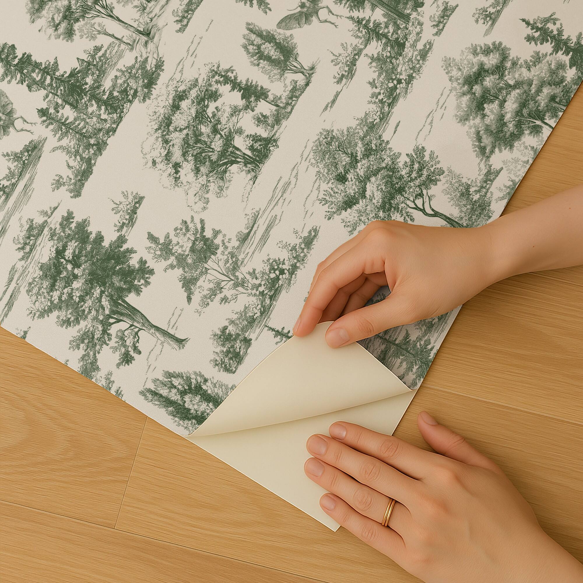 Designs Direct Mothman Novelty Toile Peel & Stick Wallpaper