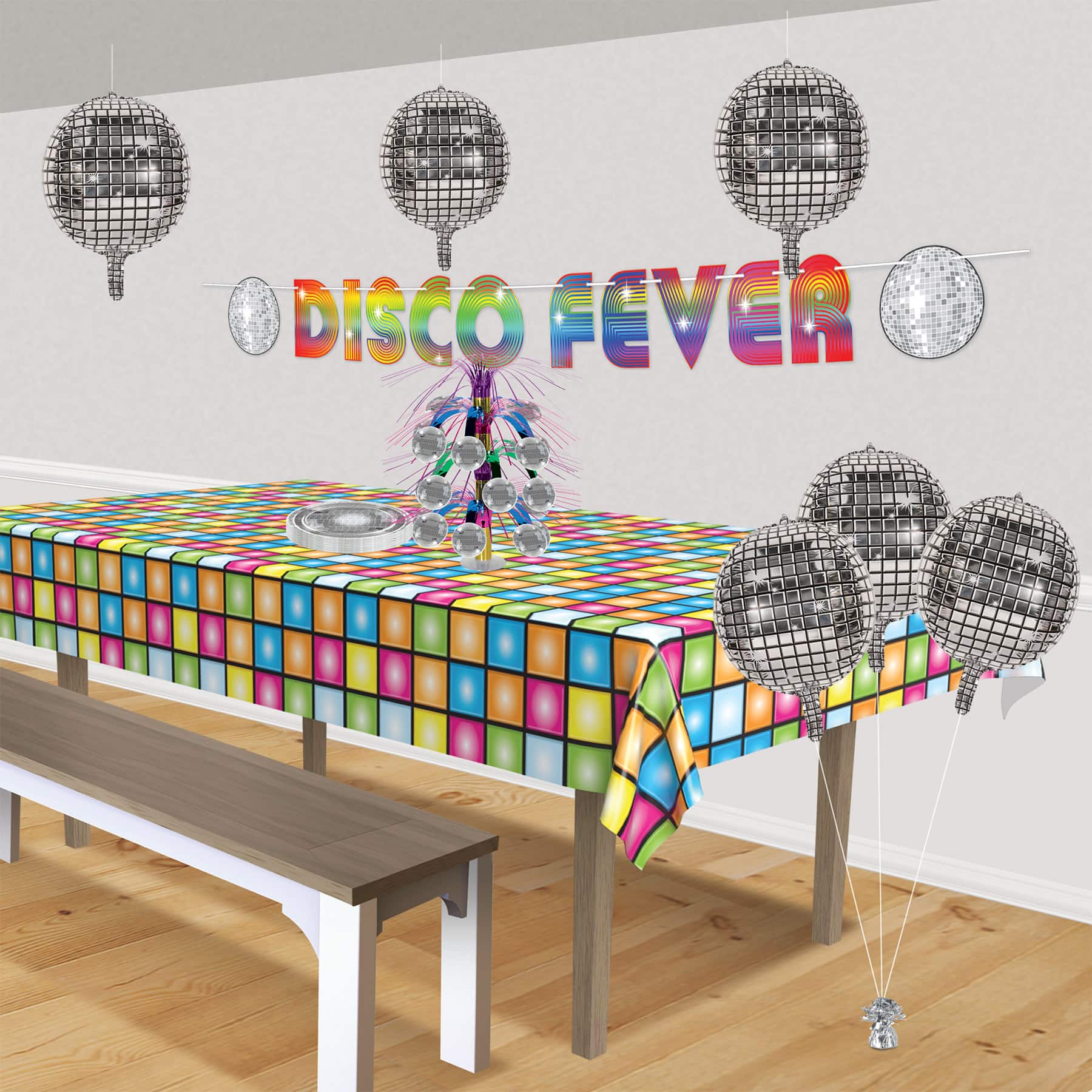 Beistle 14.5" x 13" Disco Ball Balloons, 6ct.