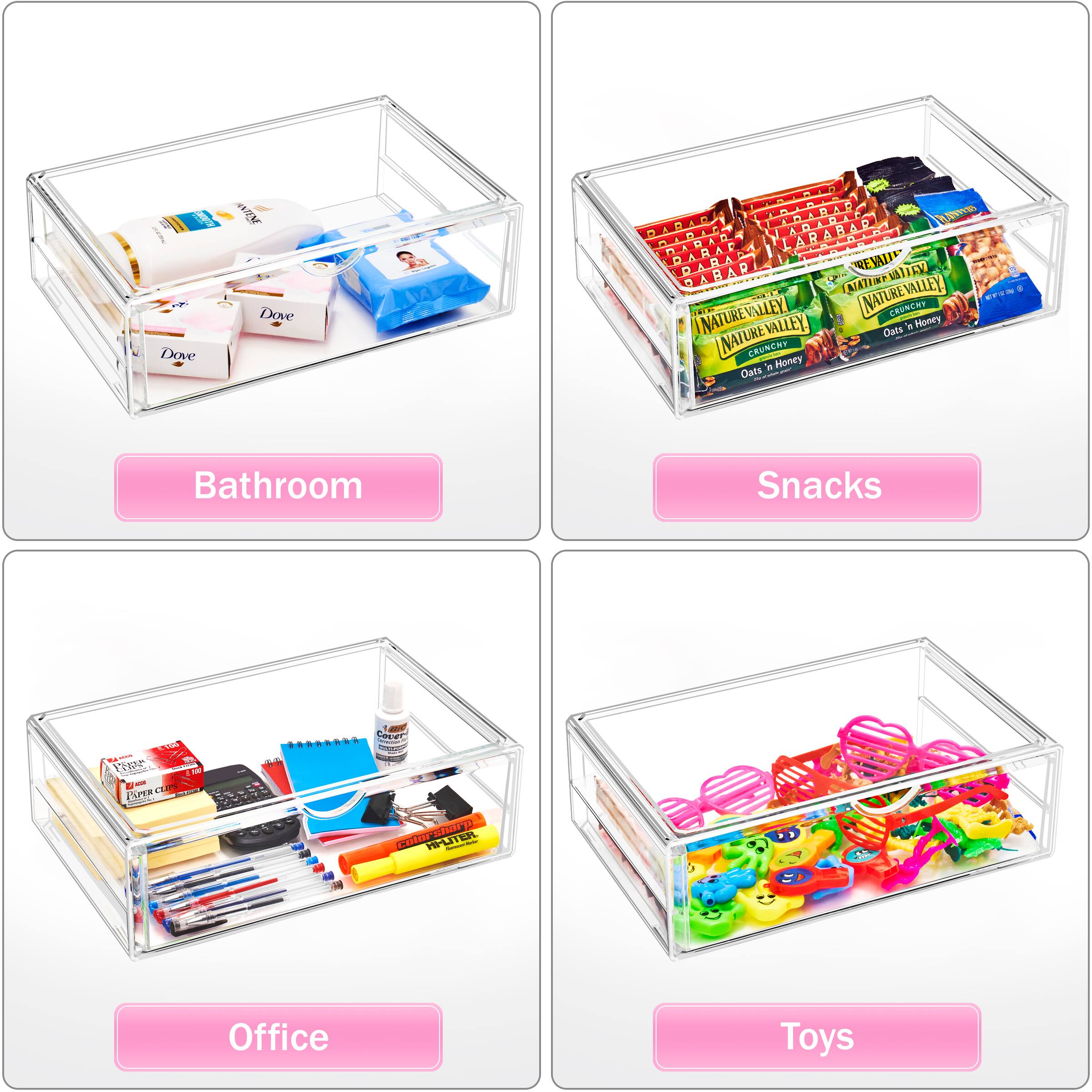 Sorbus 1-Drawer Extra Large Acrylic Cosmetic Organizer