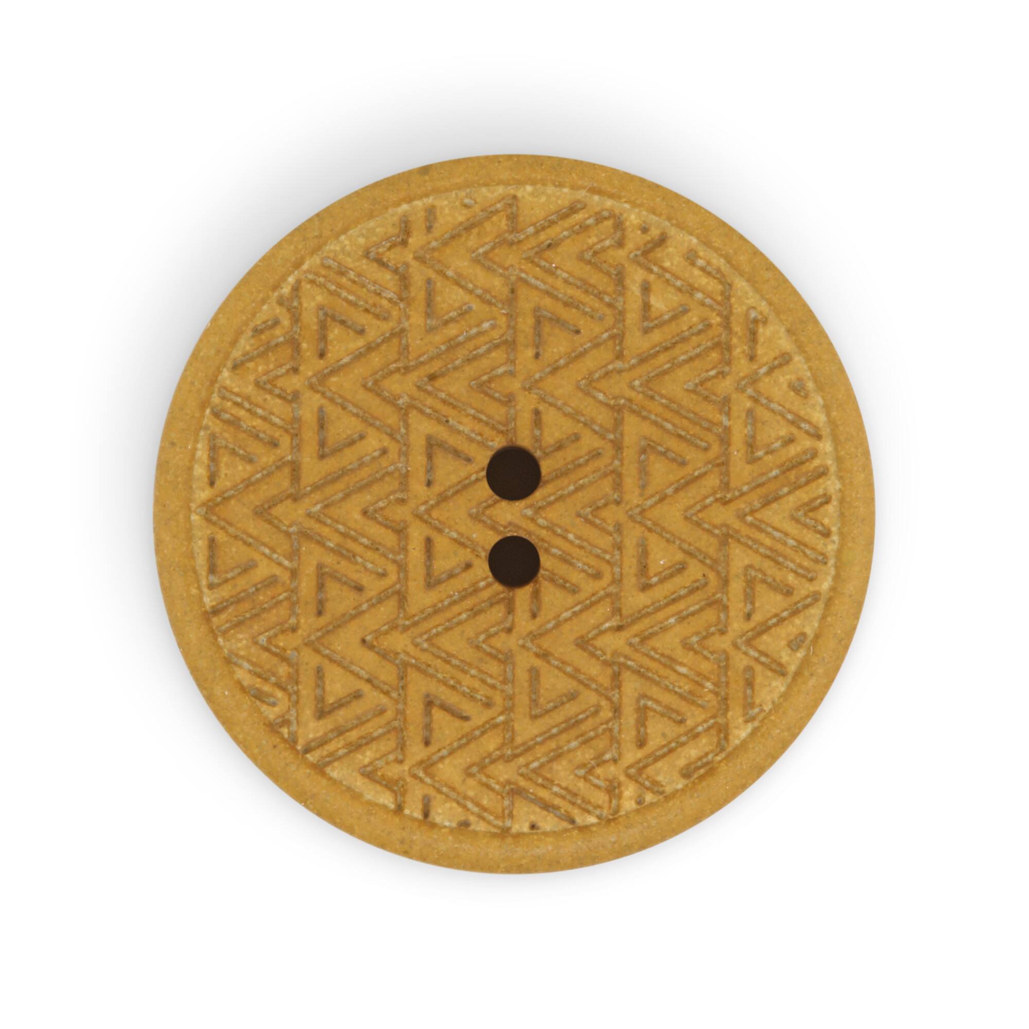 Dritz® 28mm Recycled Hemp Geometric Round Button