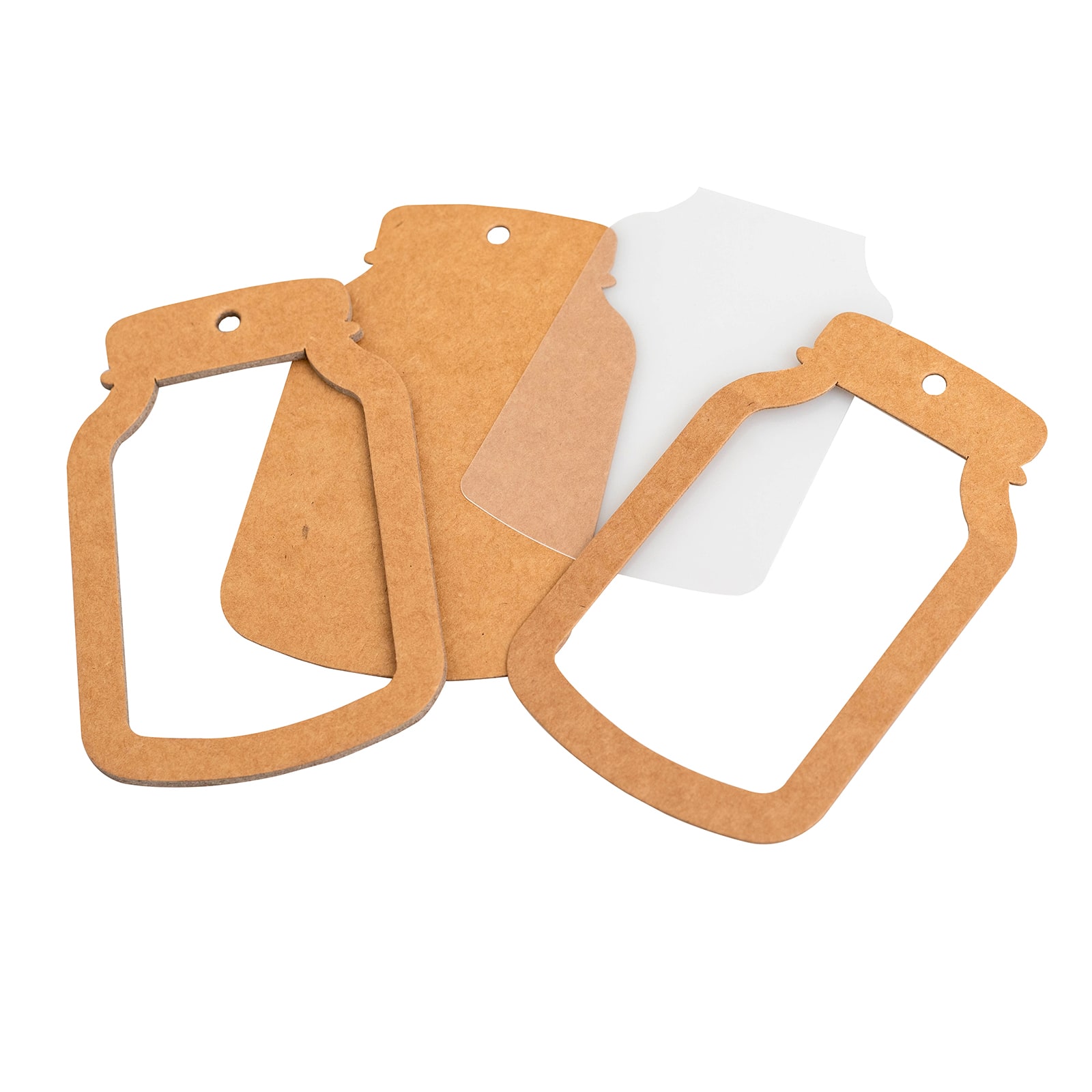 Ensemble d’étiquettes à secouer en forme de pot Mason de Recollections