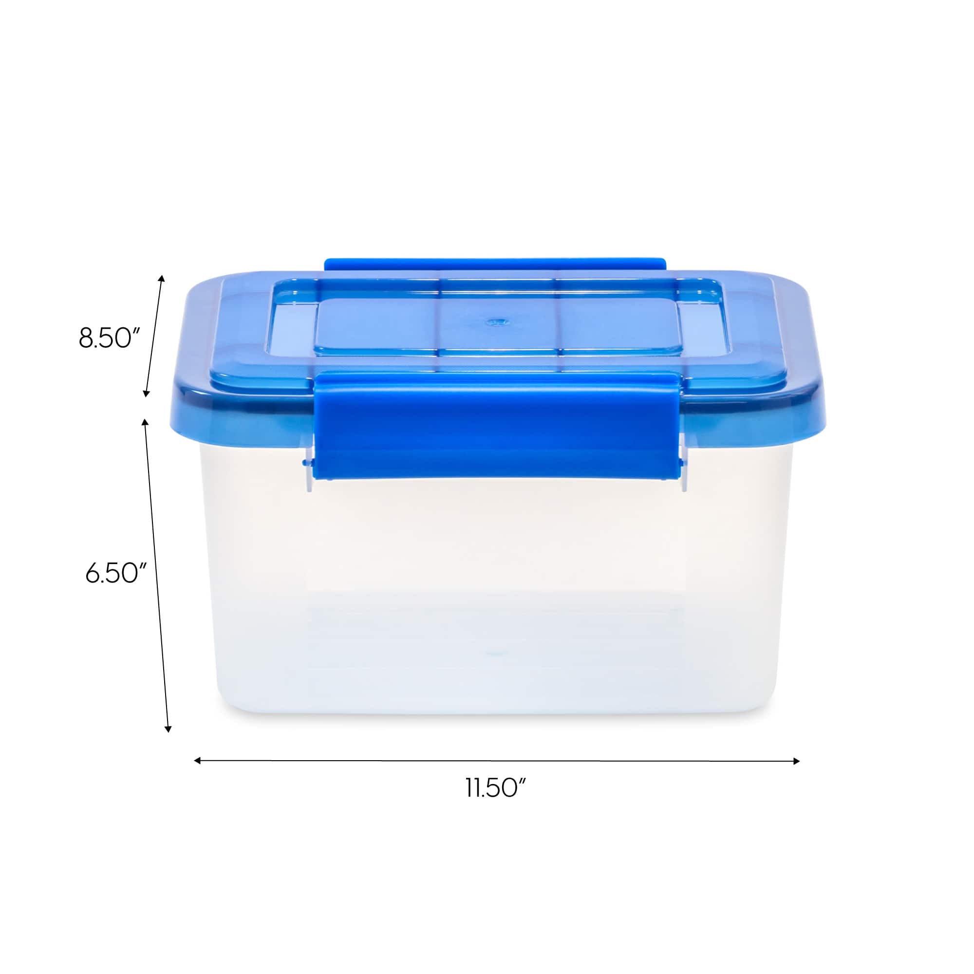 IRIS® Letter & Legal Size Element Resistant Clear File Box