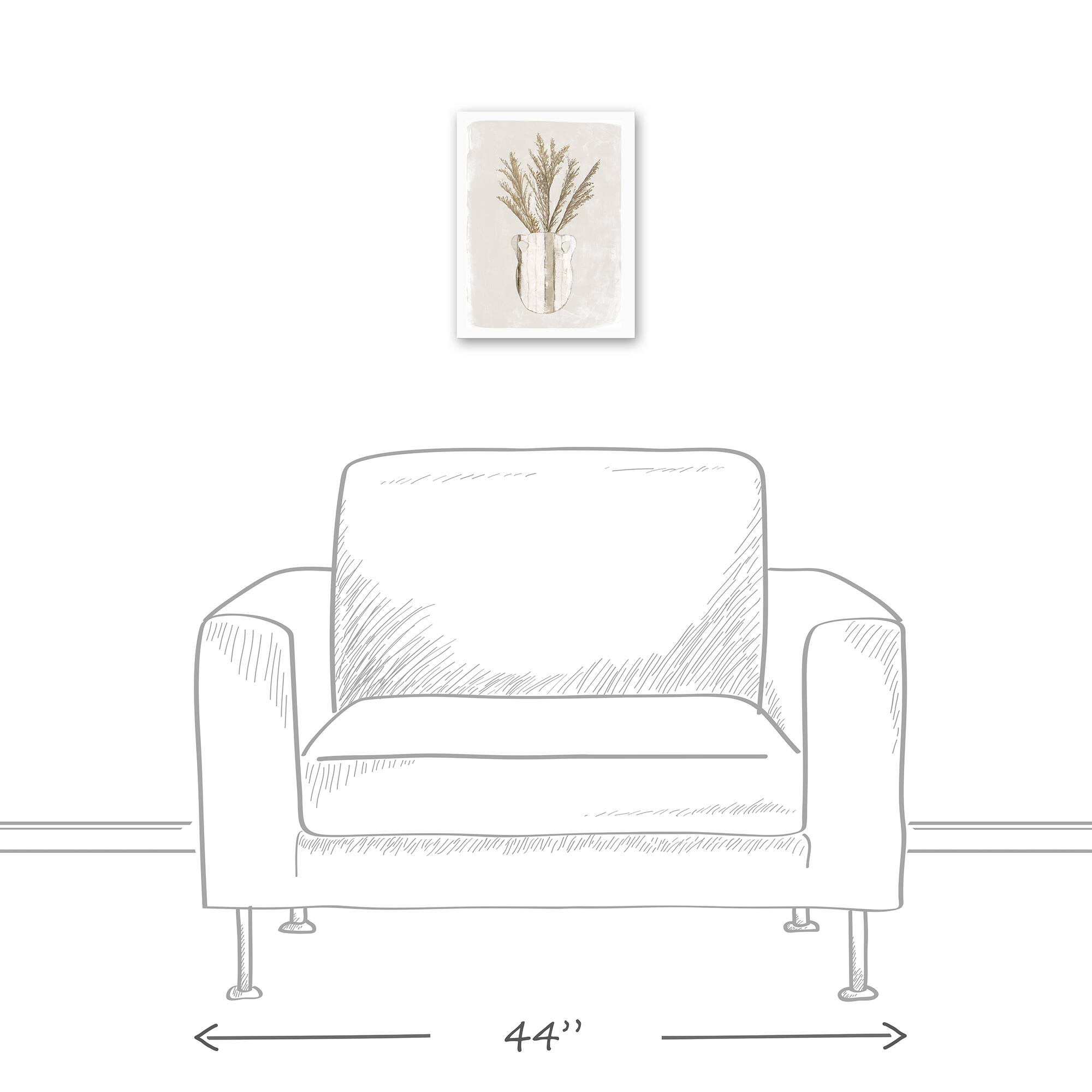 Pampas Jug Striped 11" x 14" Canvas Wall Art