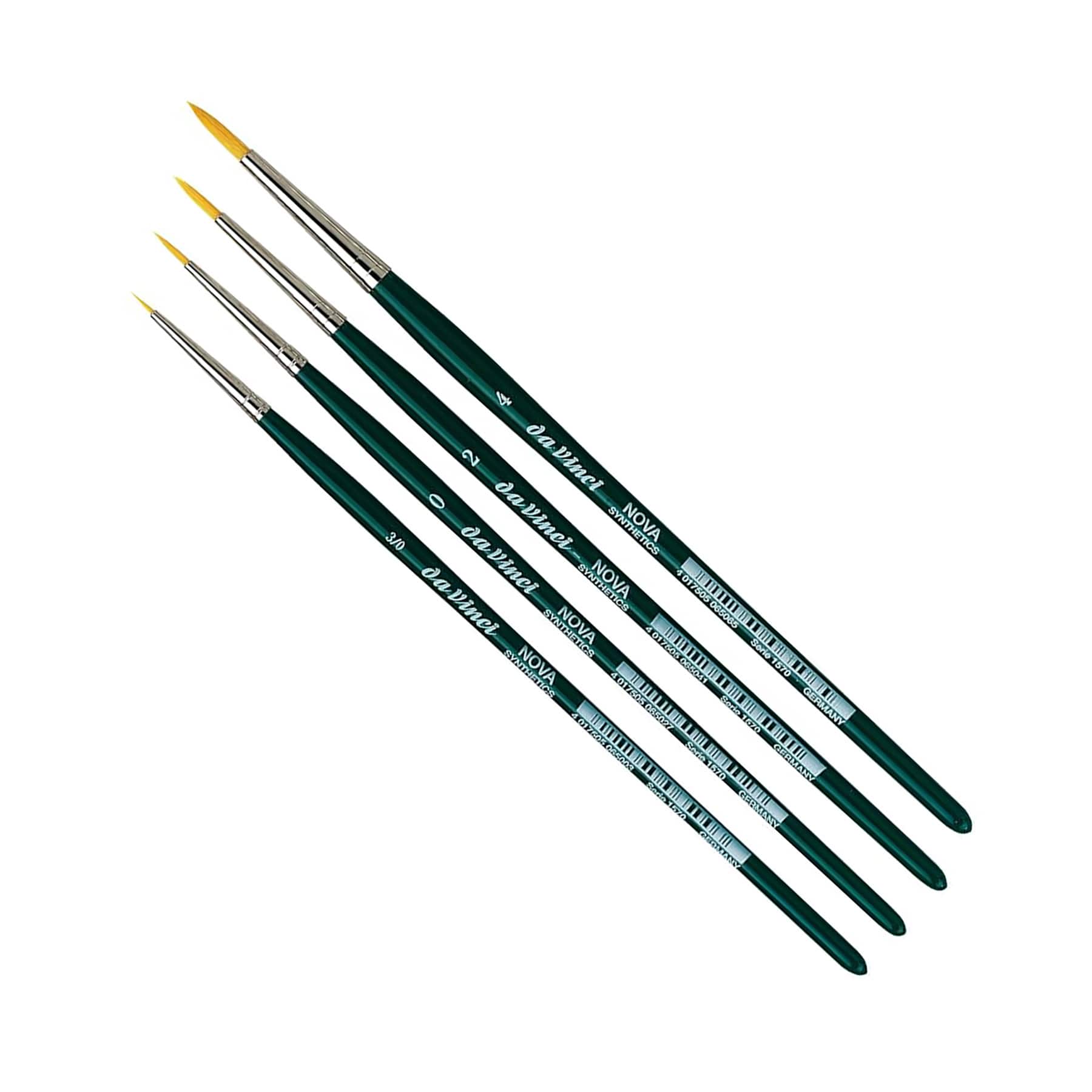 da Vinci NOVA Series 1570 4 Piece Synthetic Round Brush Set