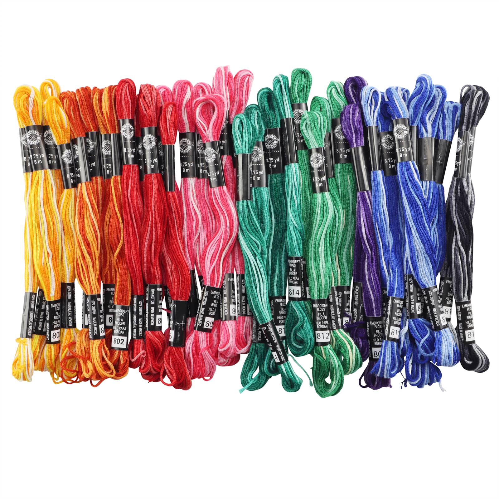12 Packs: 36 ct. (432 total) Variegated Embroidery Floss by Loops & Threads™