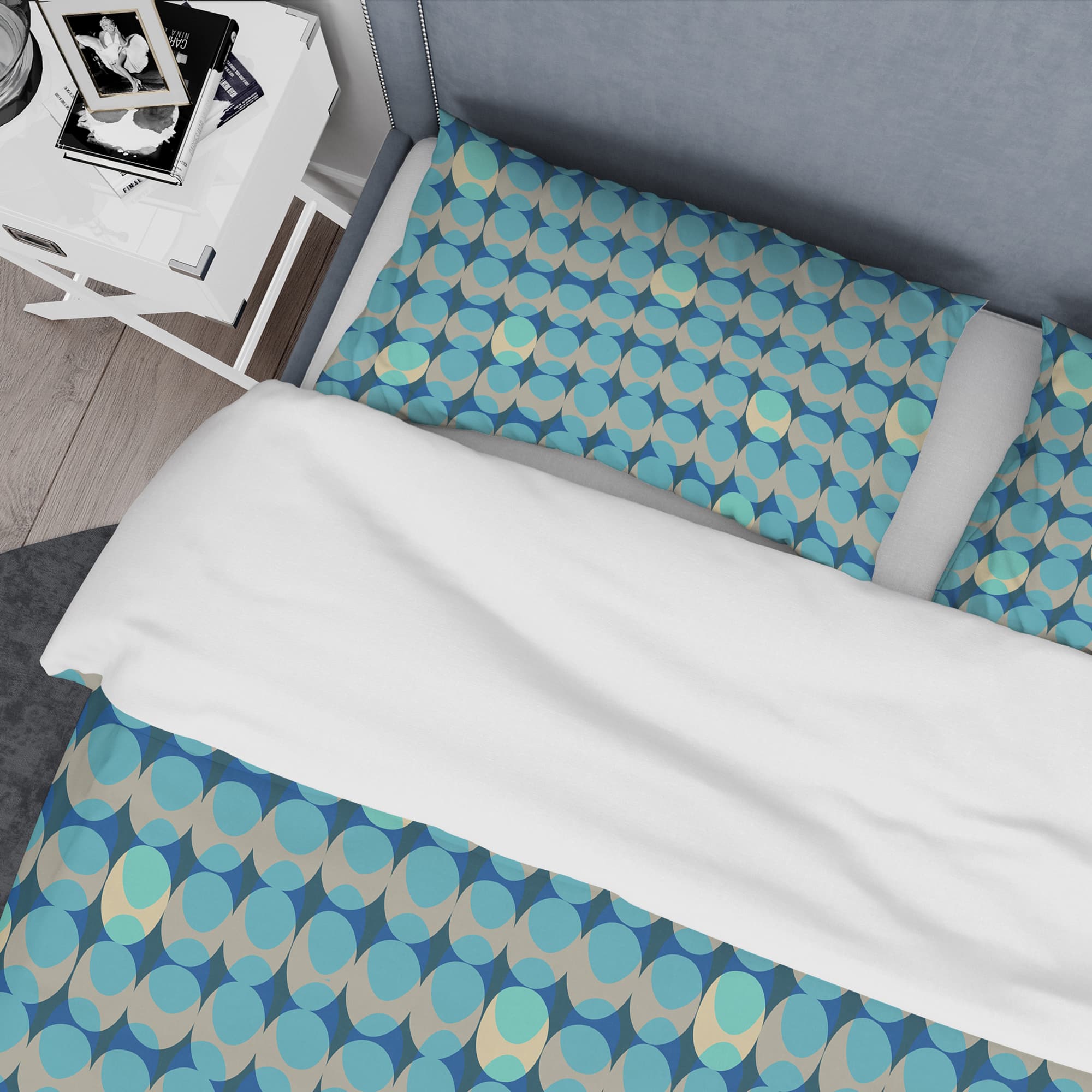 Designart 'Retro Abstract Design XV' Mid-Century Duvet Cover Set
