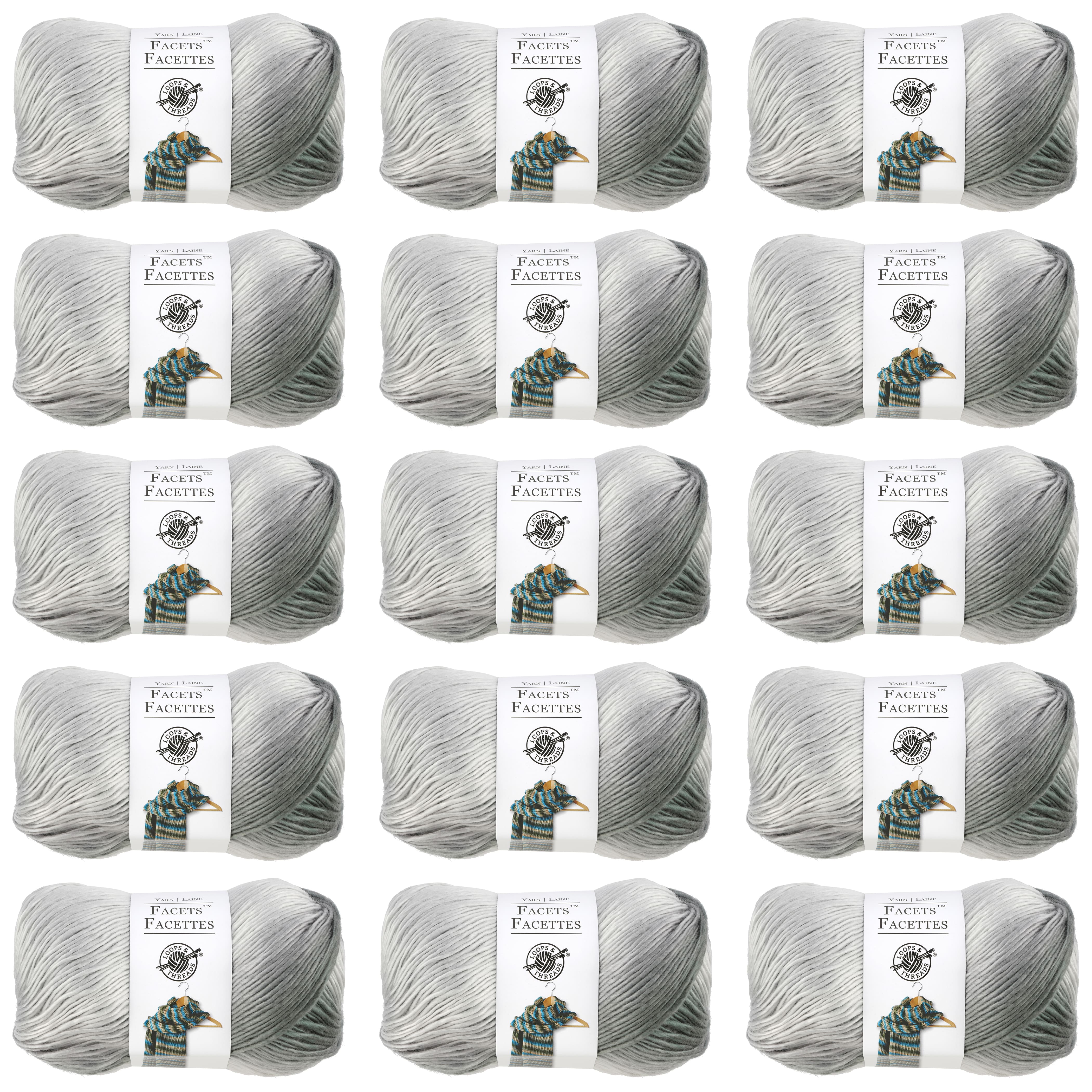 15 Pack: Facets™ Yarn by Loops & Threads®