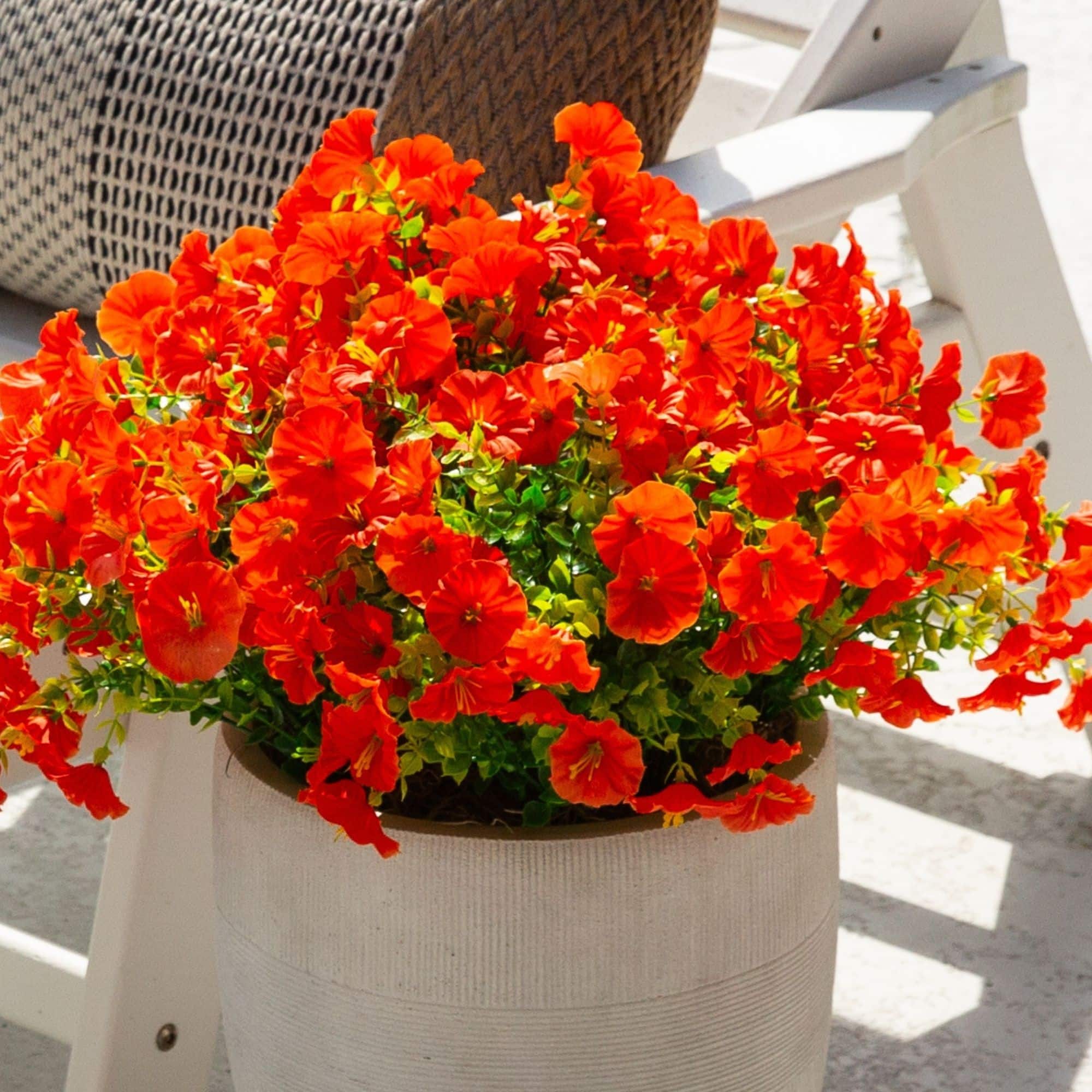 14" UV Resistant Artificial Morning Glory Bushes, 12ct.