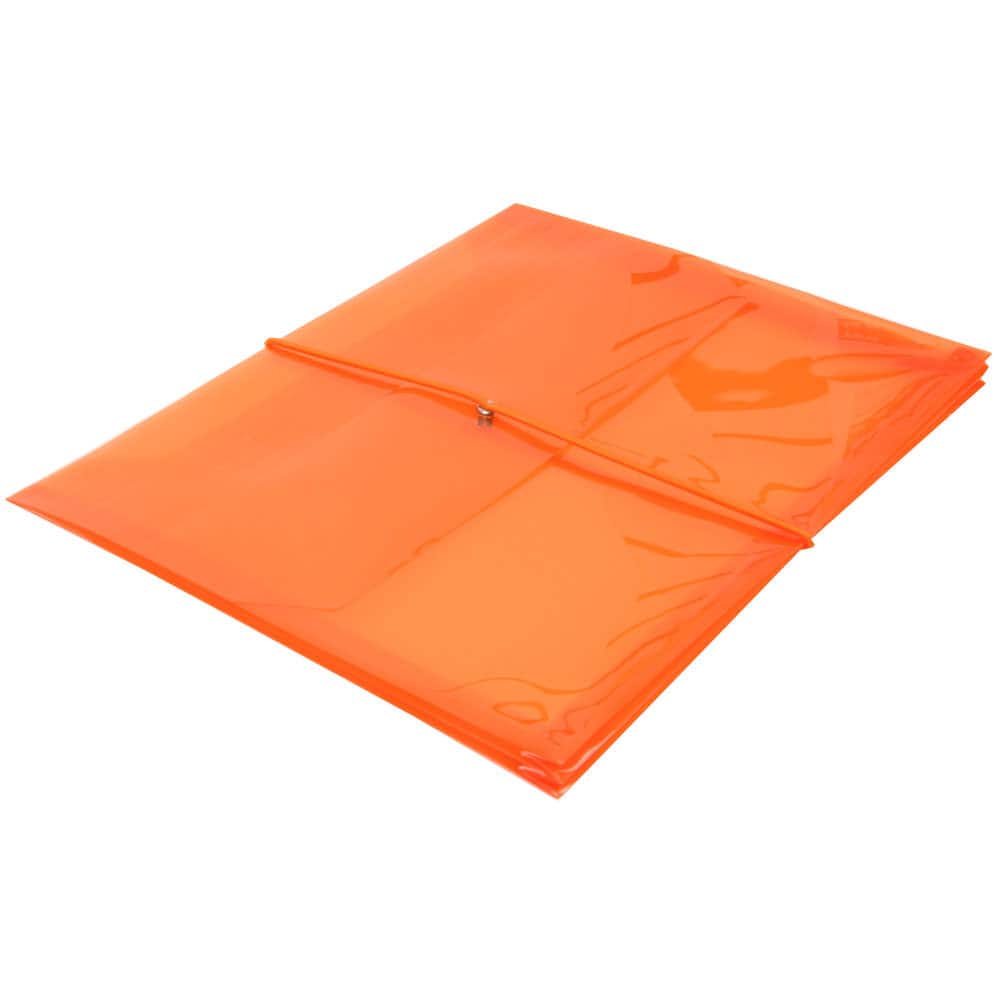 JAM Paper 9.75" x 13" Plastic Elastic Band Closure Expansion Envelopes