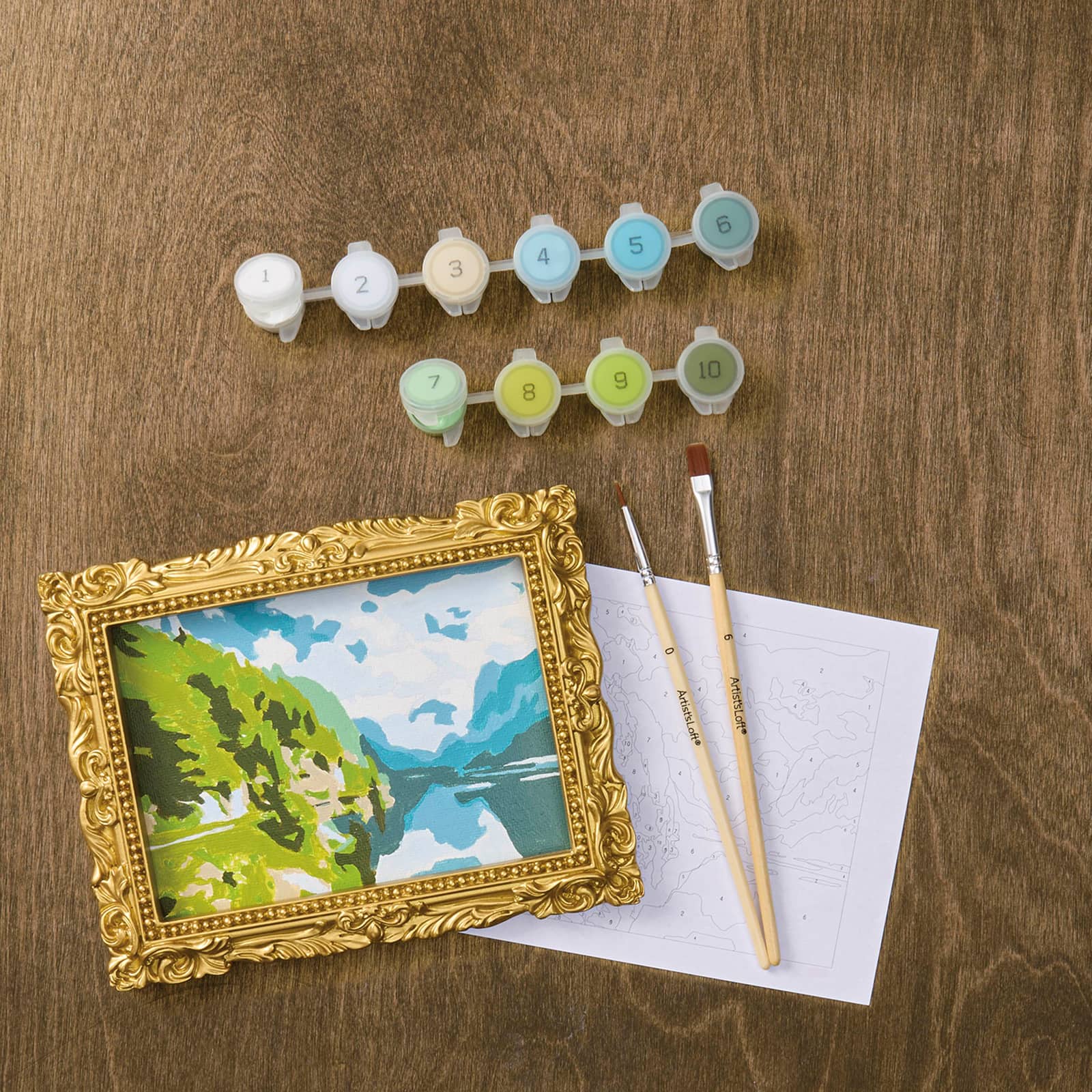Mountain Paint-by-Number Framed Mini KIt by Artist's Loft®