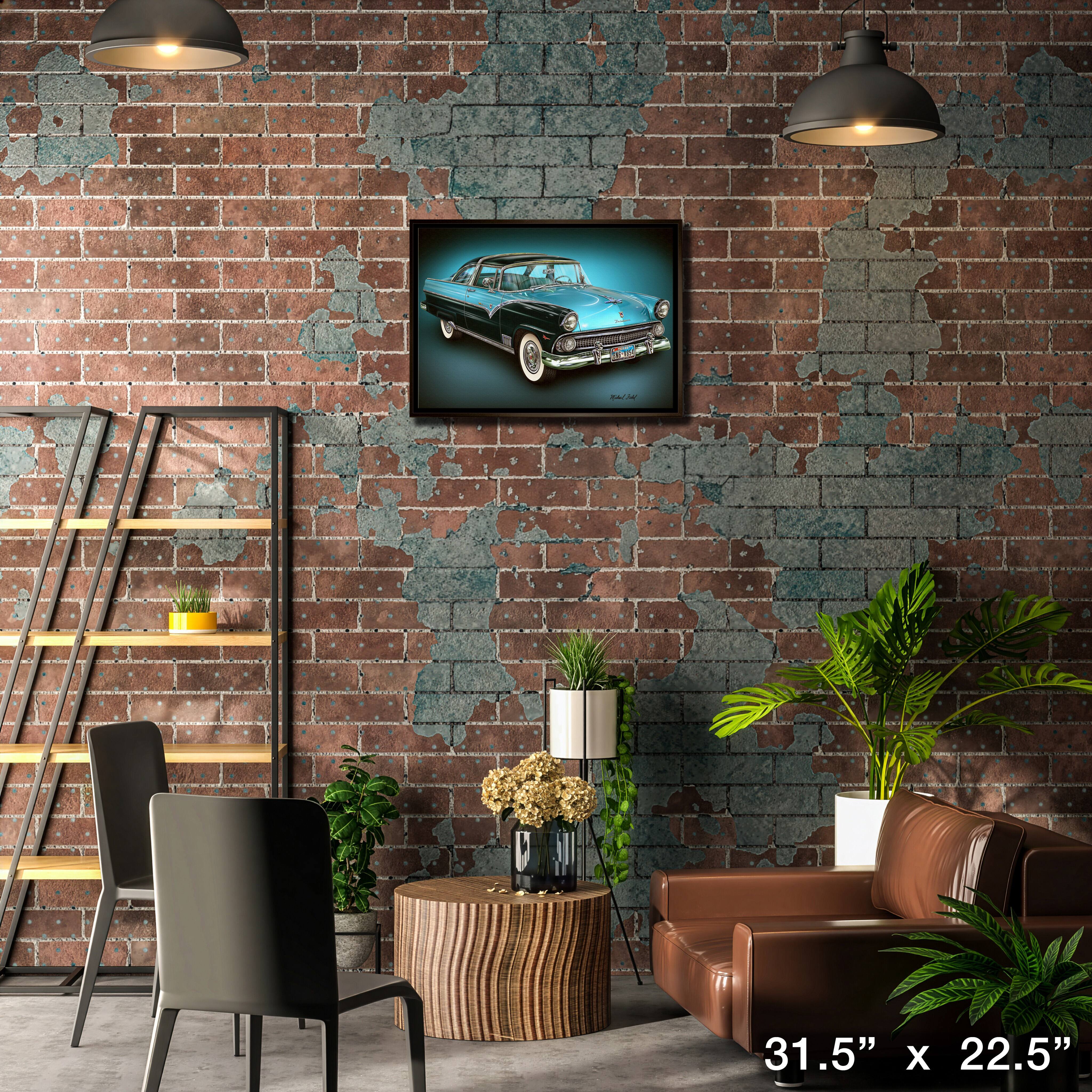 Ford 20" x 29" Framed Canvas by Michael Fishel 31.5" x 22.5"