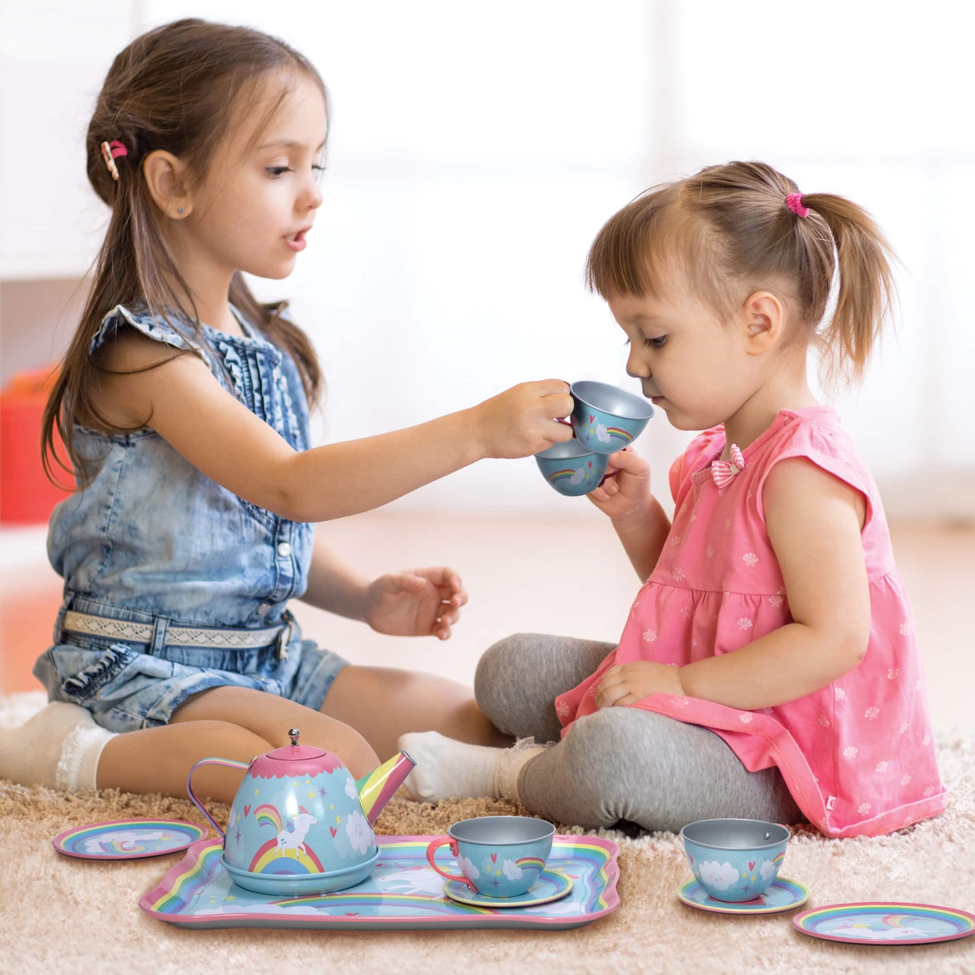 Schylling Unicorn Tin Tea Set