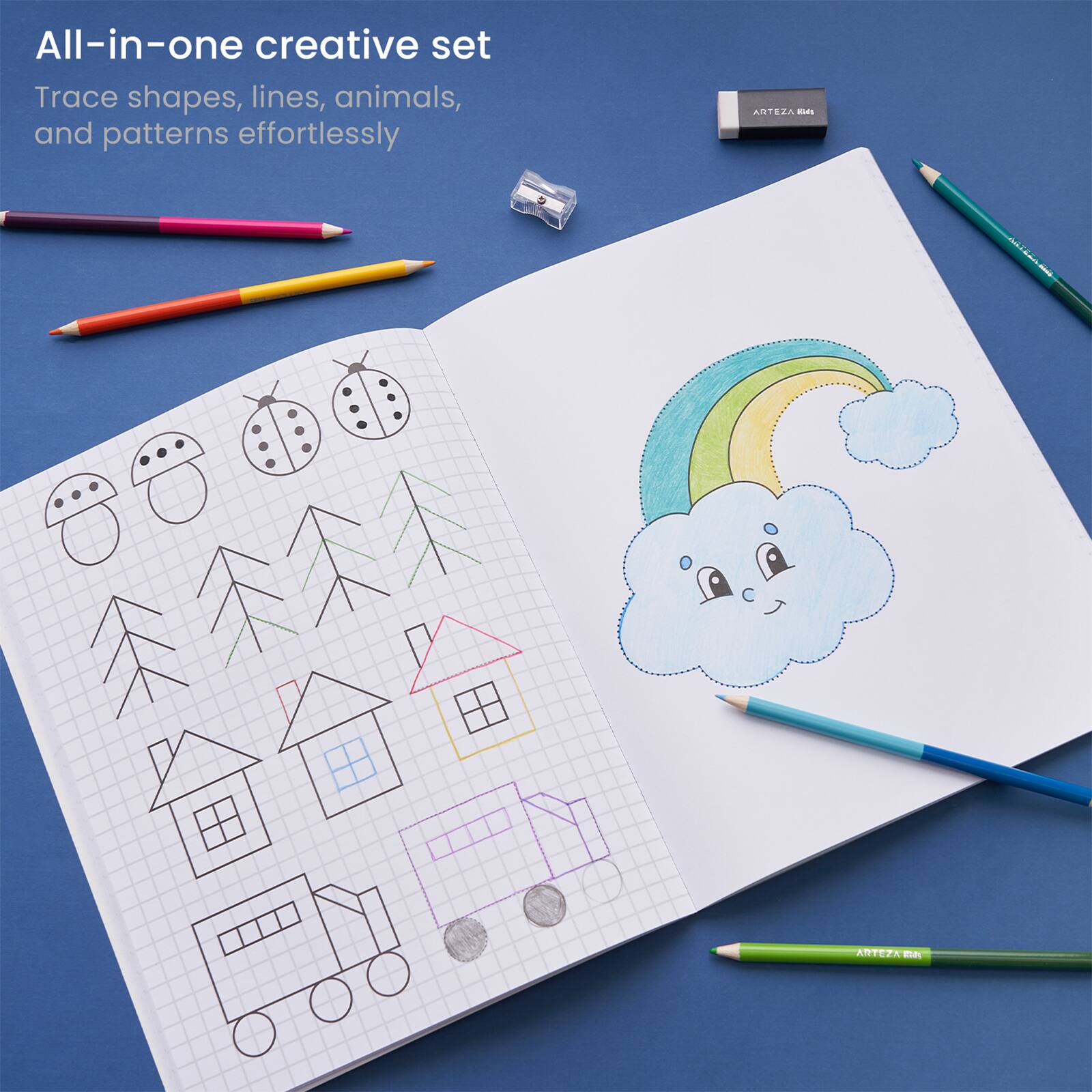 Arteza® Kids Activity Book, Tracing, 50 pages