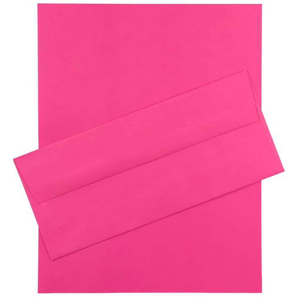 JAM Paper 8.5" x 11" Letter Paper & Envelopes #10 Business Stationery Set, 100ct.