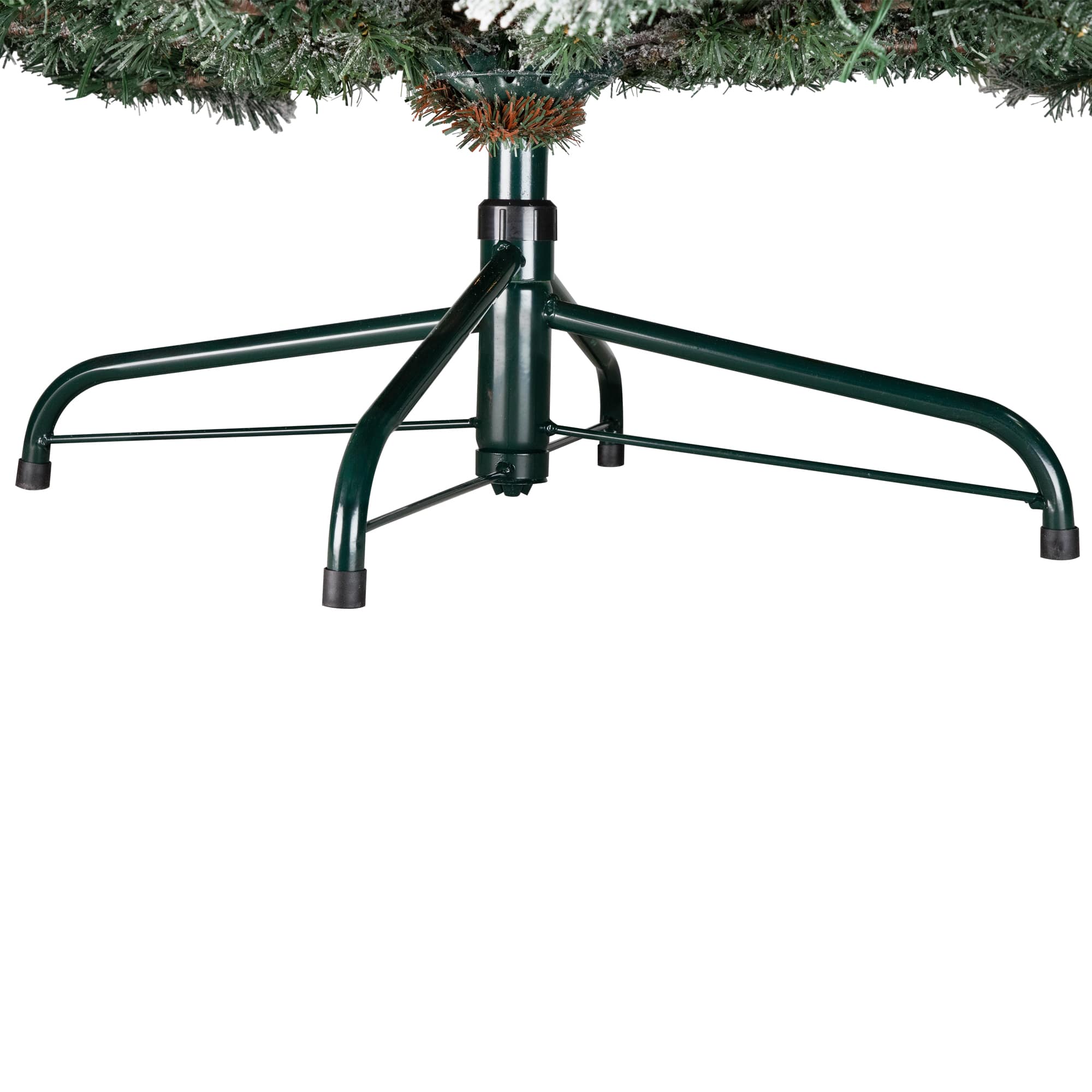 7.5ft. Pre-Lit Real Touch™ Flocked Grand Teton Pine Artificial Christmas Tree, Warm White LED Lights