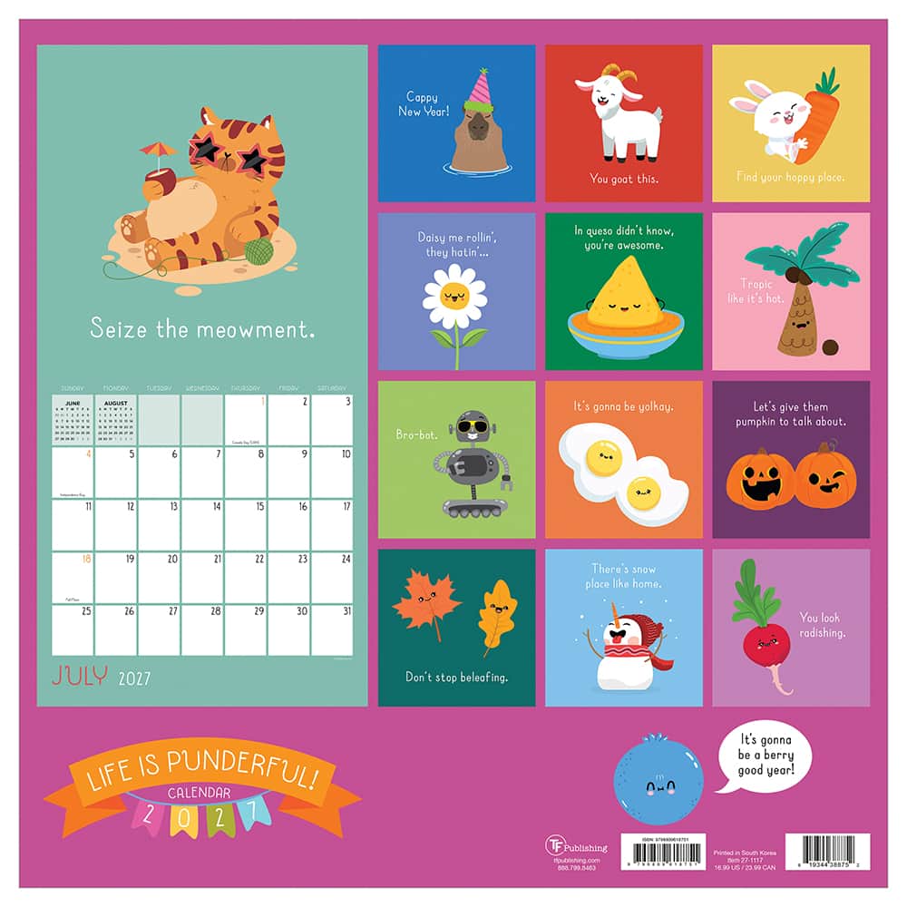 2027 Puns of Fun Wall Calendar