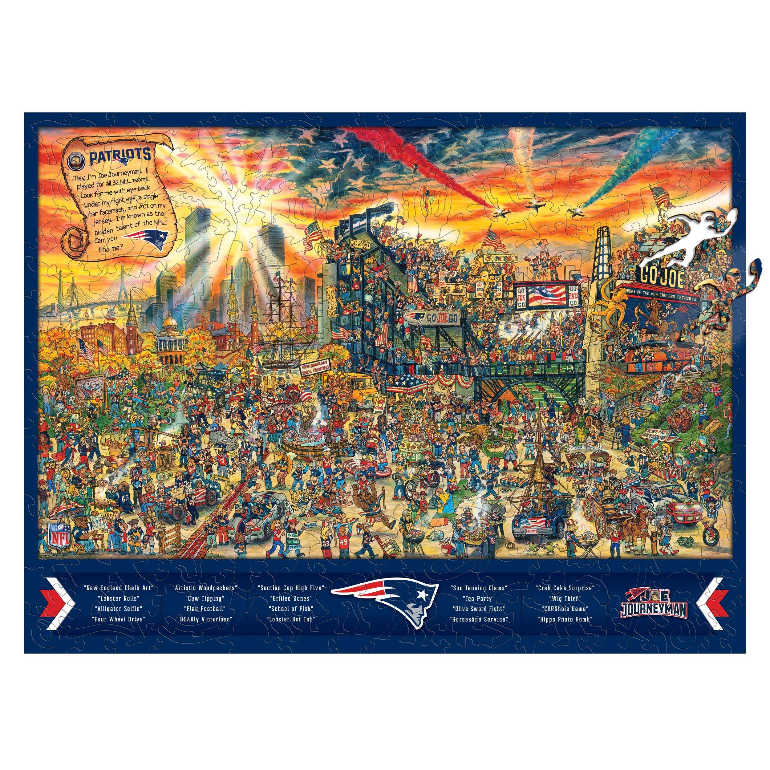 Joe Journeyman NFL Wooden Puzzle