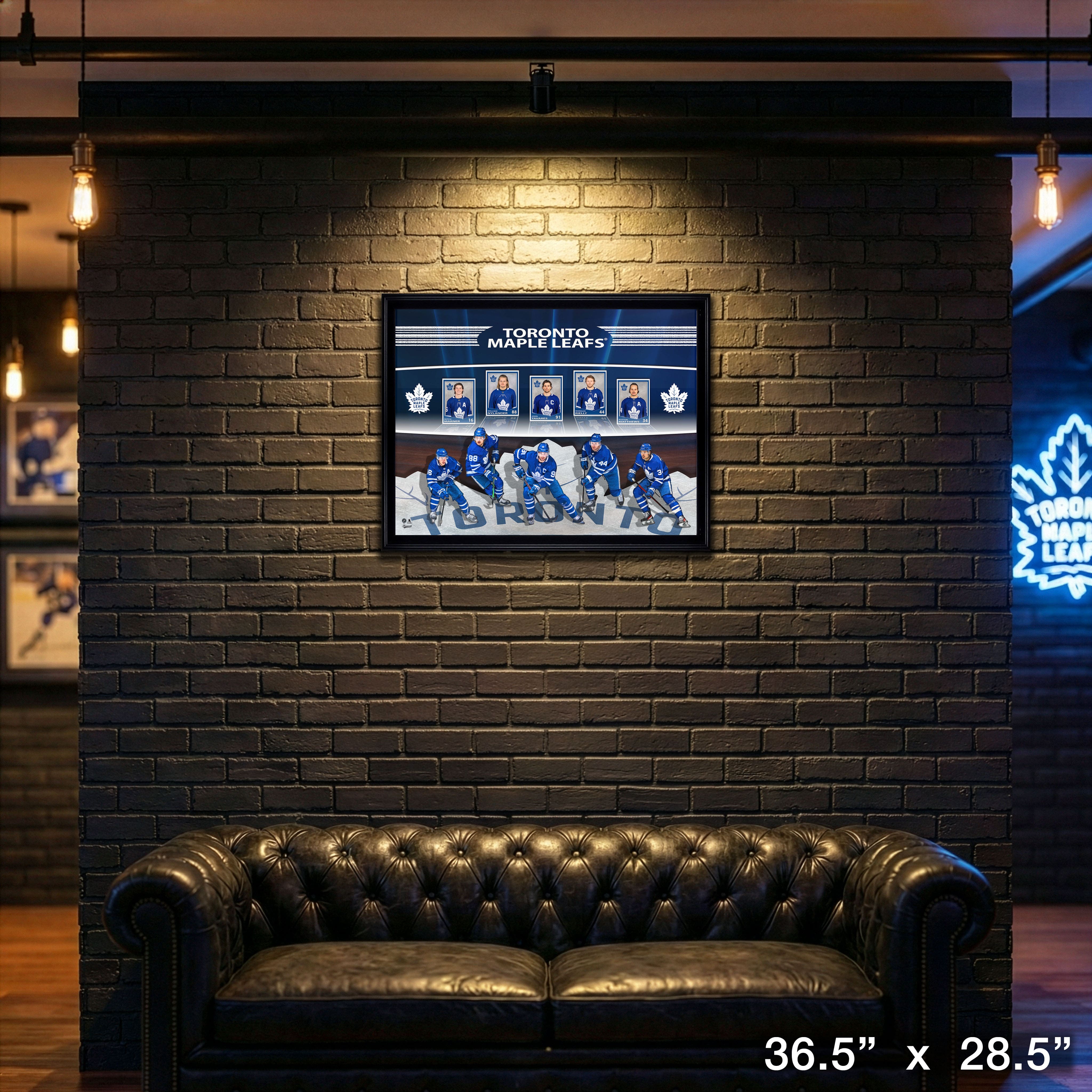 Toronto Maple Leafs Framed Card Collage 36.5" x 28.5"