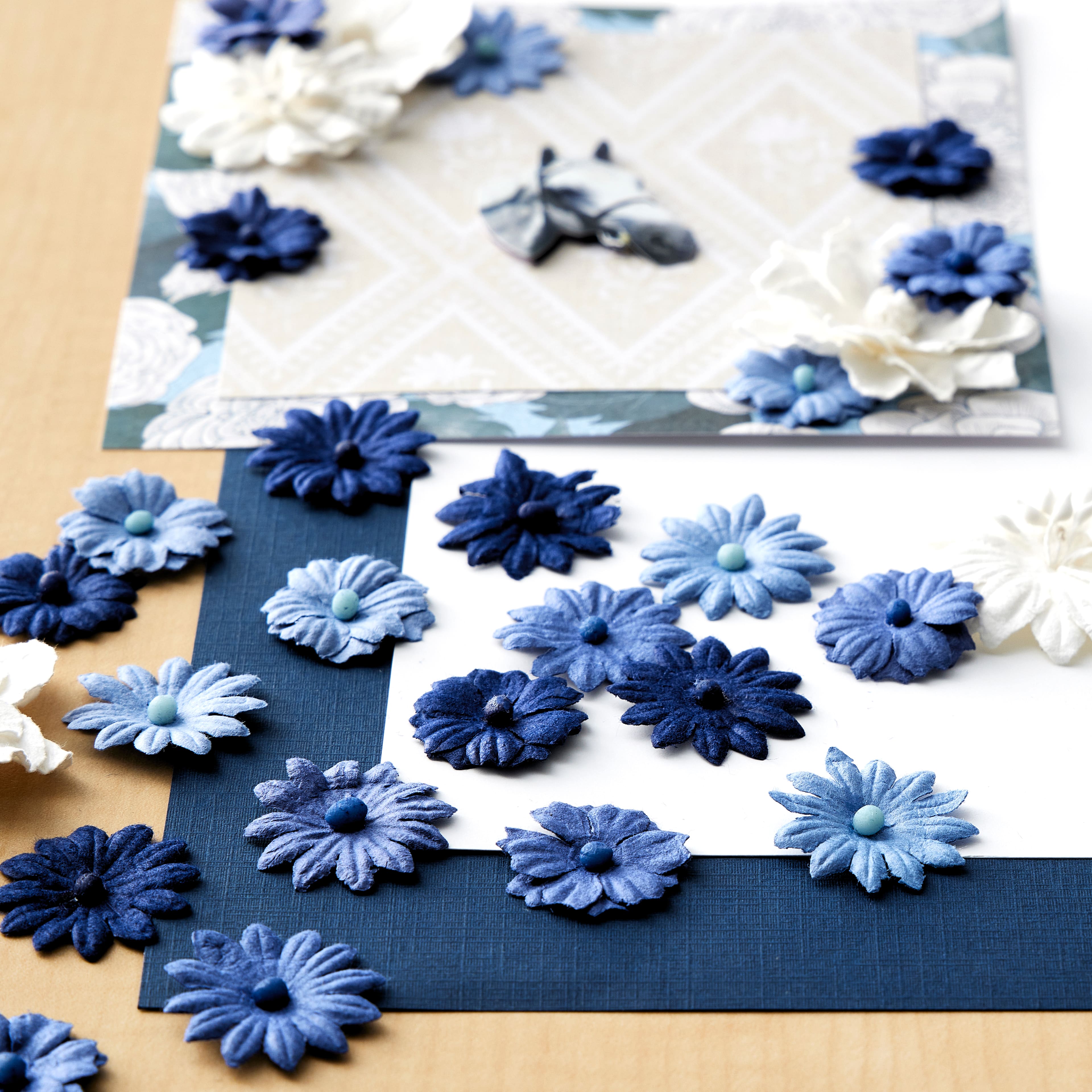 12 Packs: 48 ct. (576 total) Blue Button Daisy Embellishments by Recollections™
