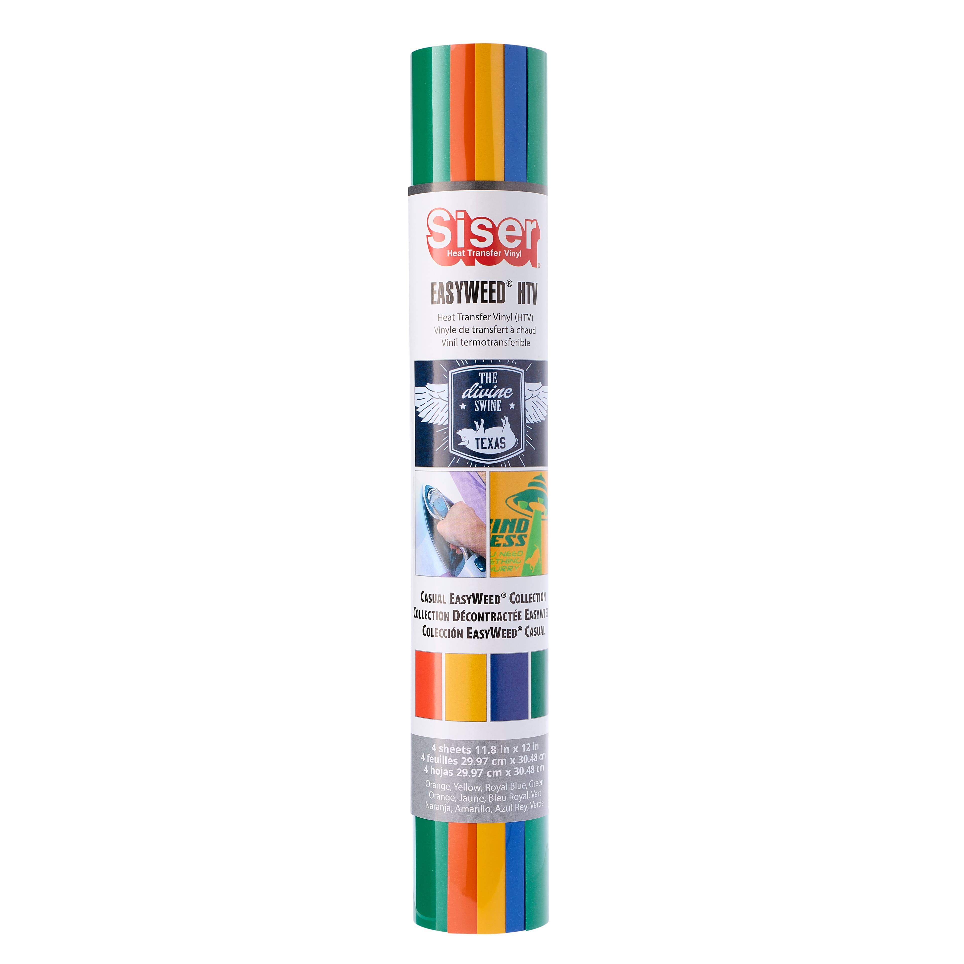 Siser EasyWeed Heat Transfer Vinyl Casual Sampler 12in