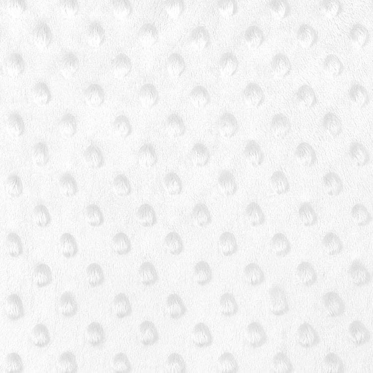 White Minky Dot