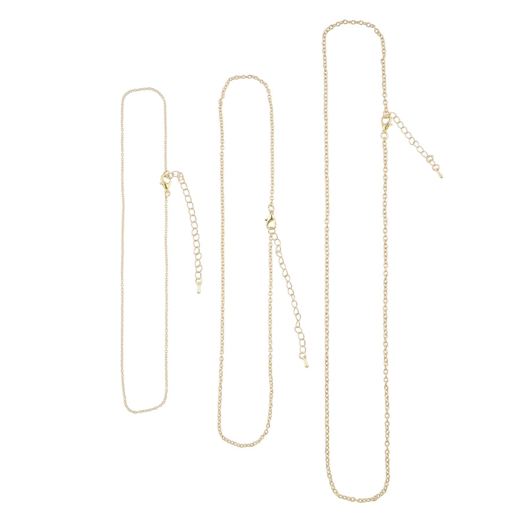 14K Gold Plated Cable Necklace Set by Bead Landing™