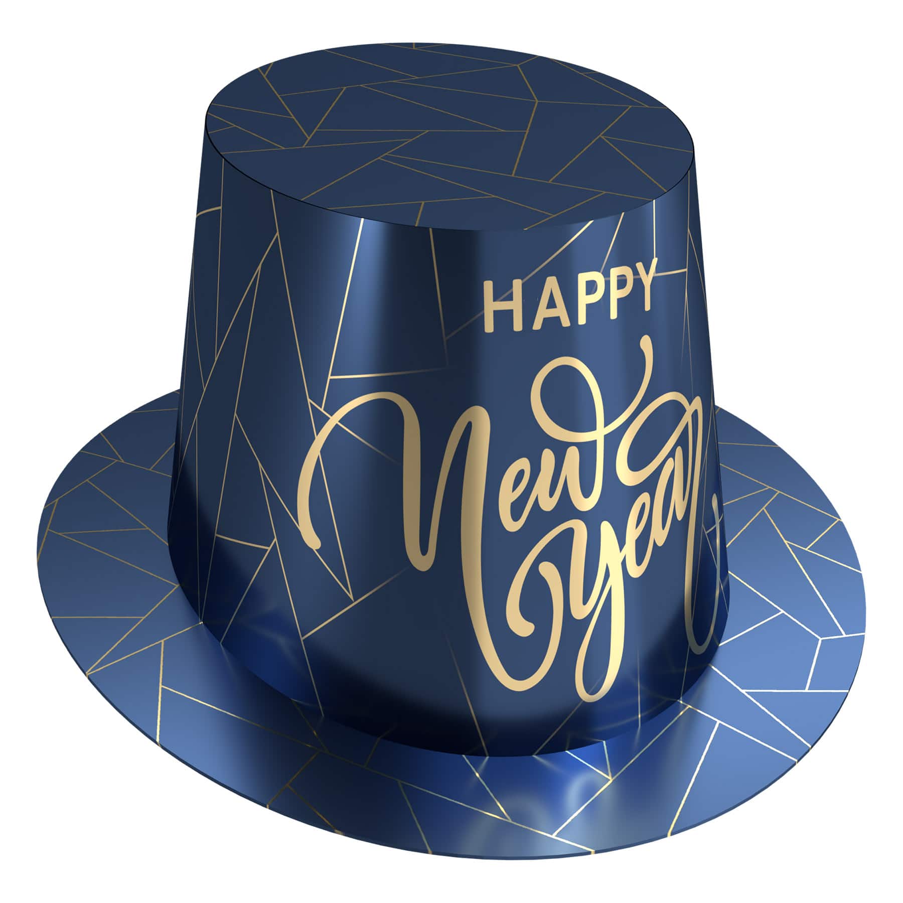 Beistle Adult Midnight Blue New Year Hi-Hats, 25 Pack