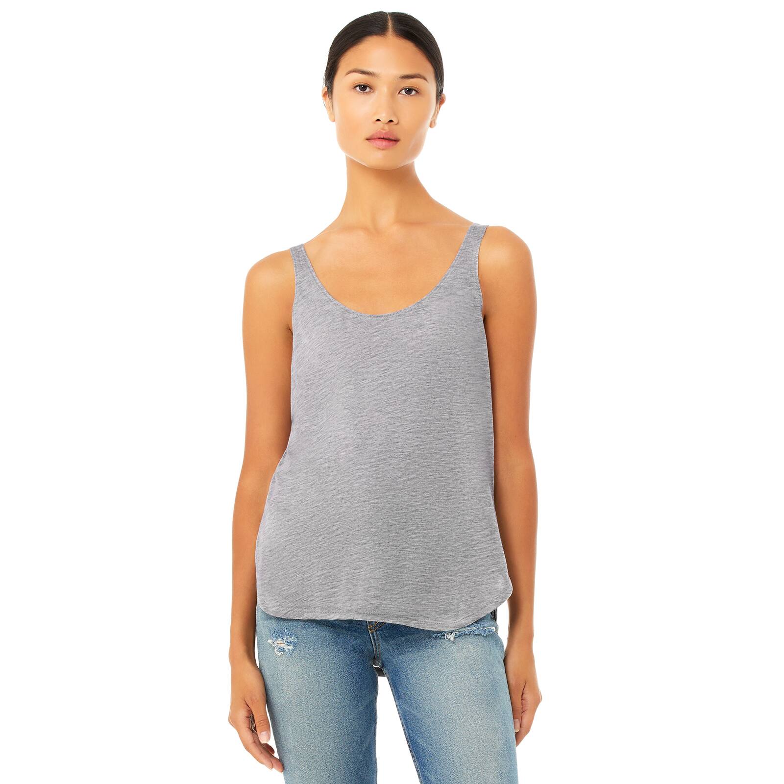 BELLA+CANVAS® Heather Flowy Side Slit Women's Tank