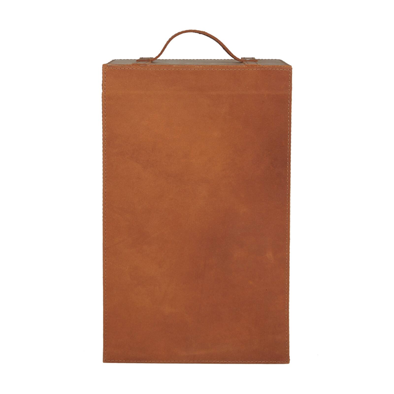 Tan Modern Wine Holder, 9" x 10" x 16"