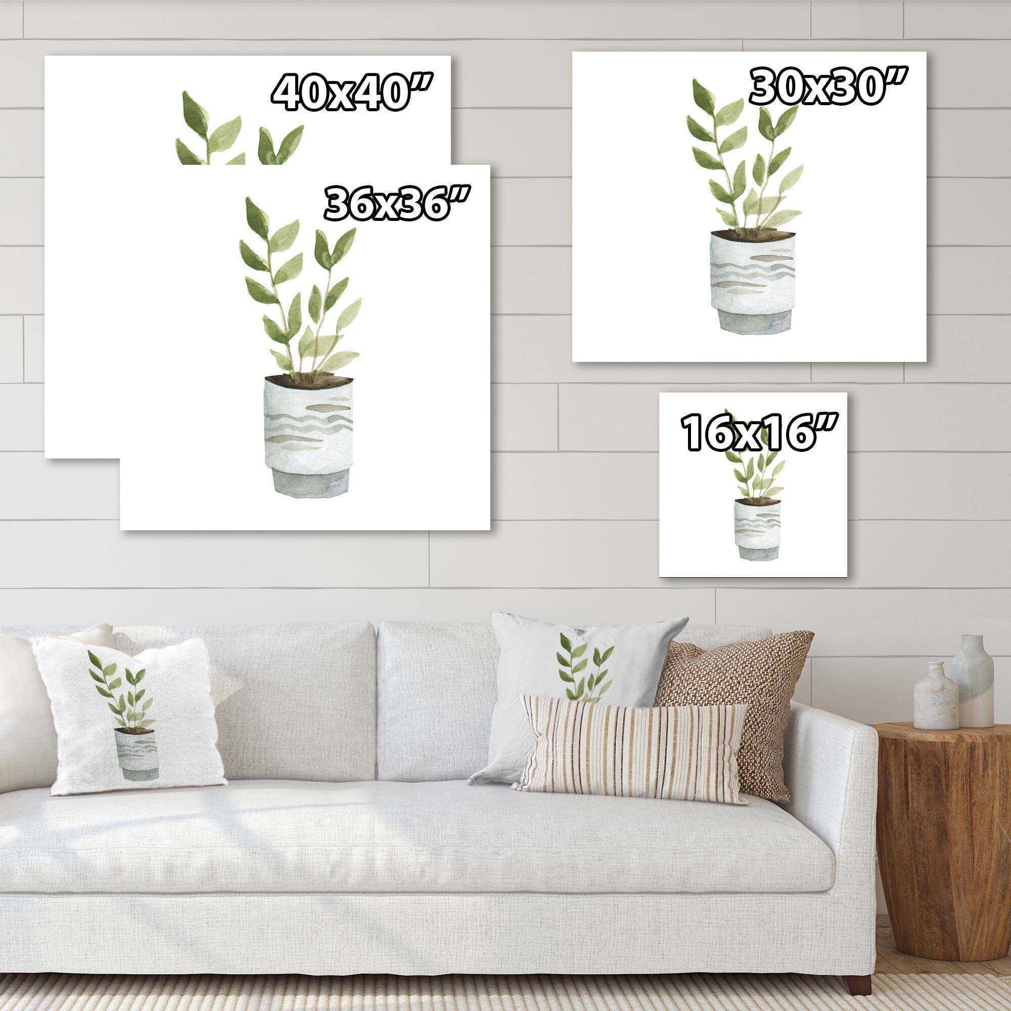 Designart - Indoor Green Home House Plants II