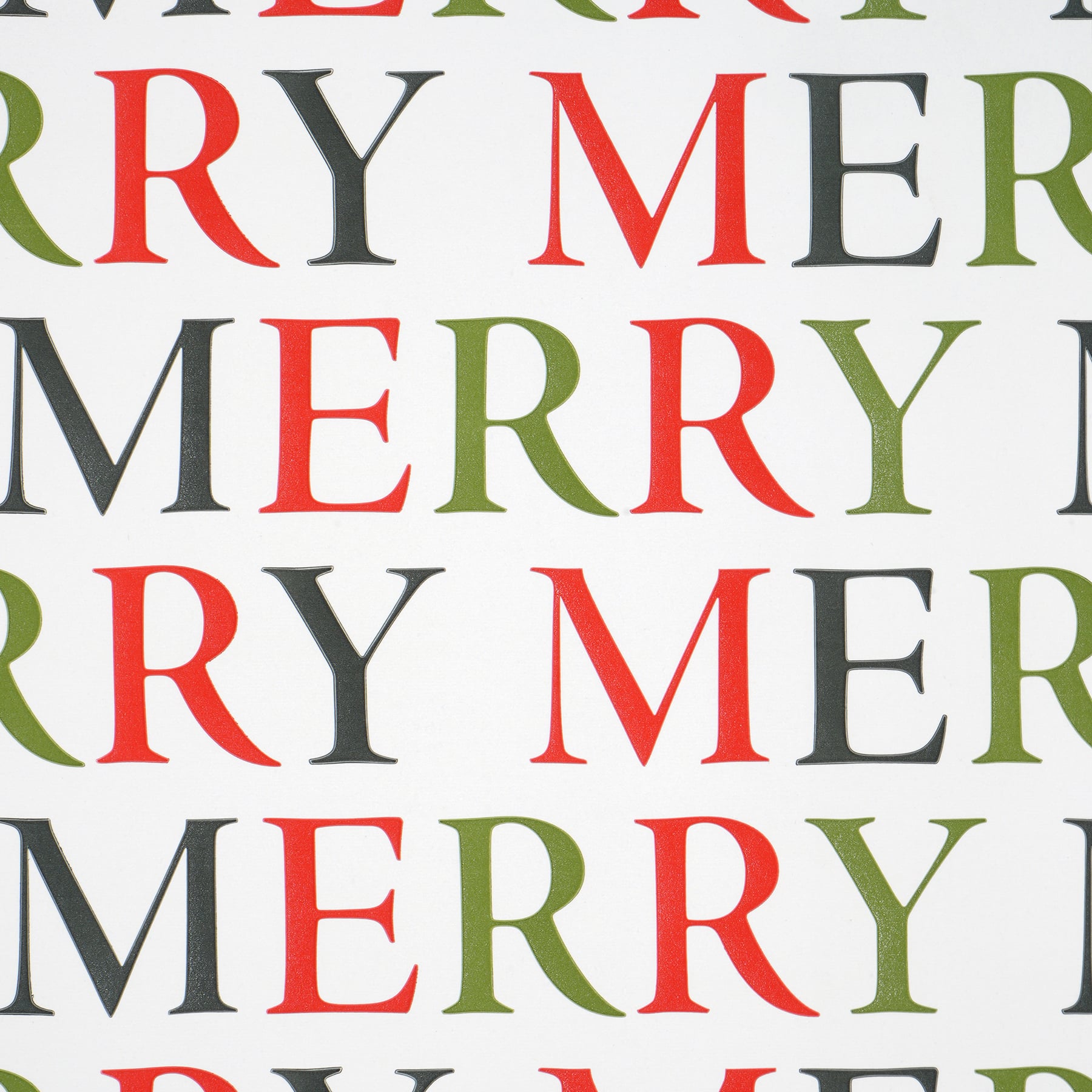 Michaels, 30" x 24ft. Merry Text Gift Wrap by Celebrate It™ – Category: Roll Wrap