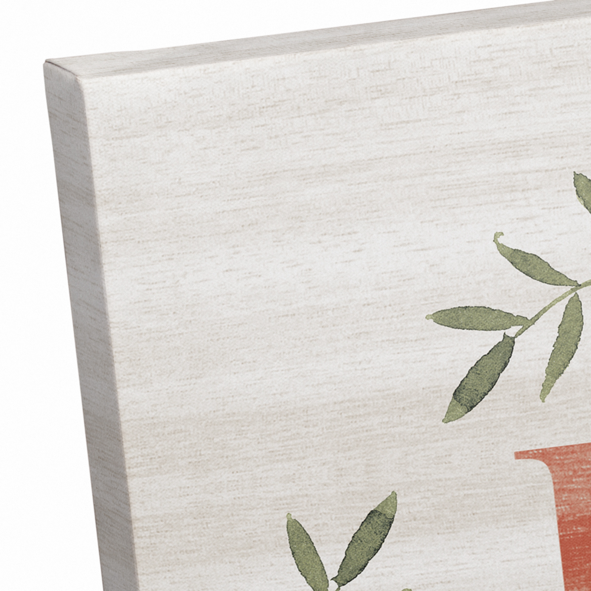 Autumn Home Wreath Canvas Wall Art