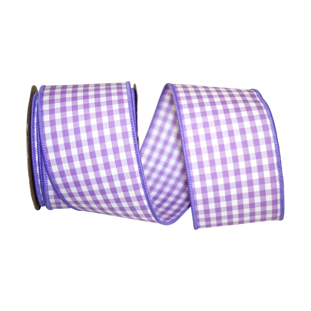 Reliant 2.5" x 10yd. Gingham Check Wired Ribbon